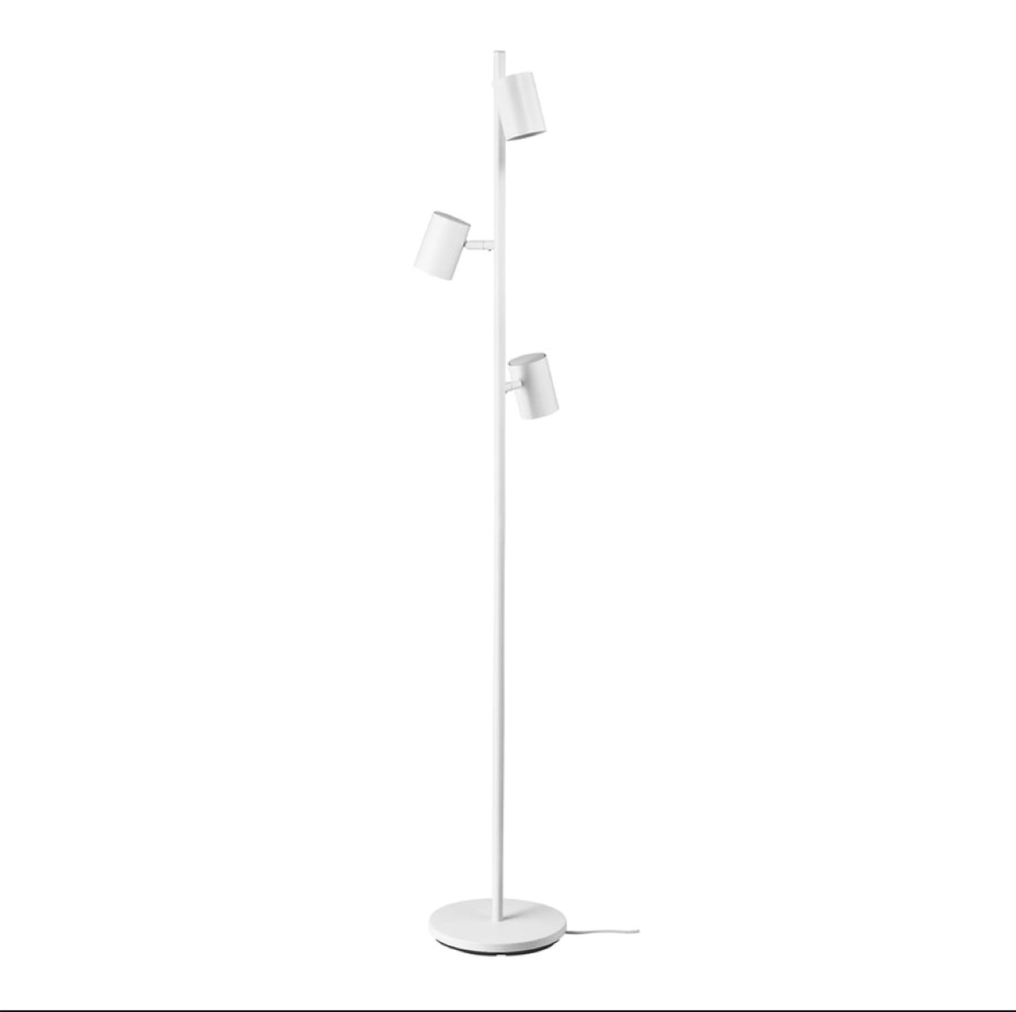 IKEA NYMÅNE Floor lamp with 3 spotlights, white - photo 4