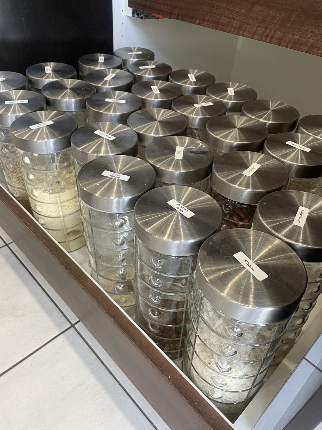 Glass Storage Jars with Metal Lids - photo 3