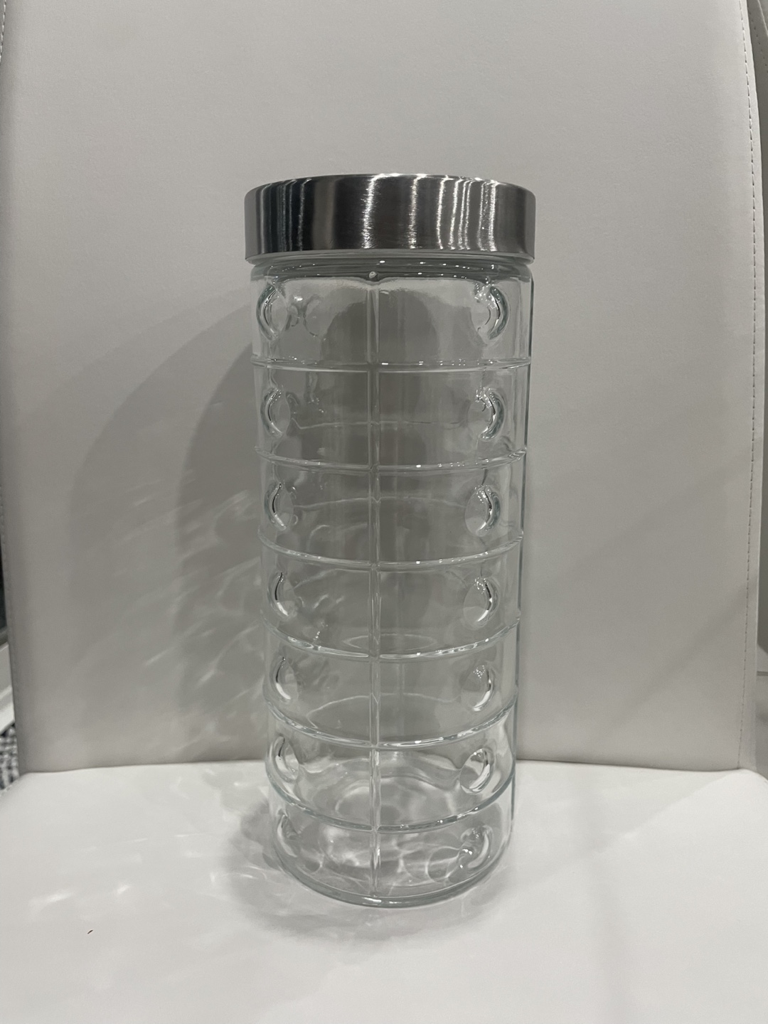 Glass Storage Jars with Metal Lids