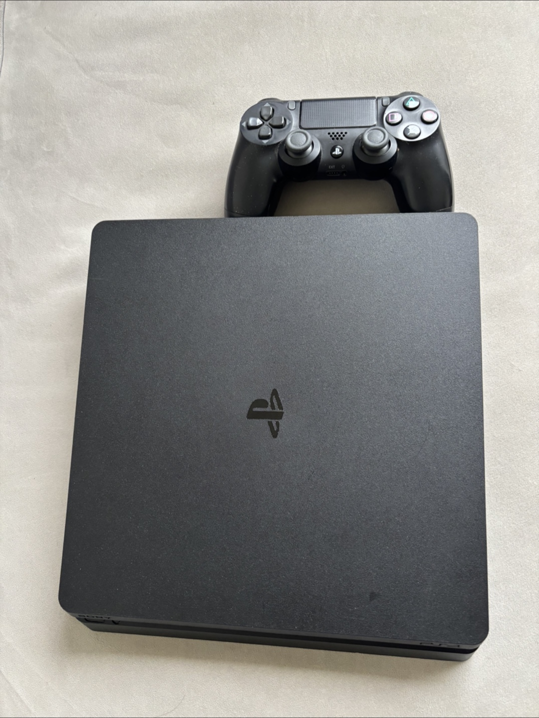 PlayStation 4 Slim Black Console with Controller