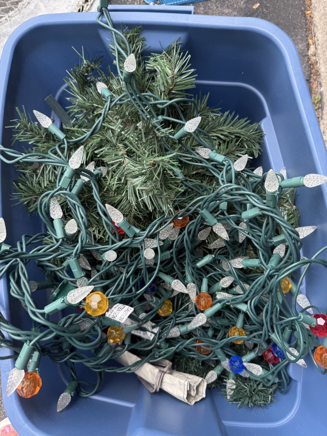 Christmas Lights and Garland