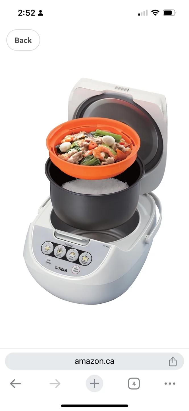 Tiger JBV-A10U 5.5-Cup Rice Cooker - New in Box!