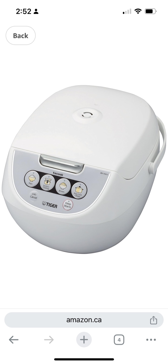 Tiger JBV-A10U 5.5-Cup Rice Cooker - New in Box! - photo 3