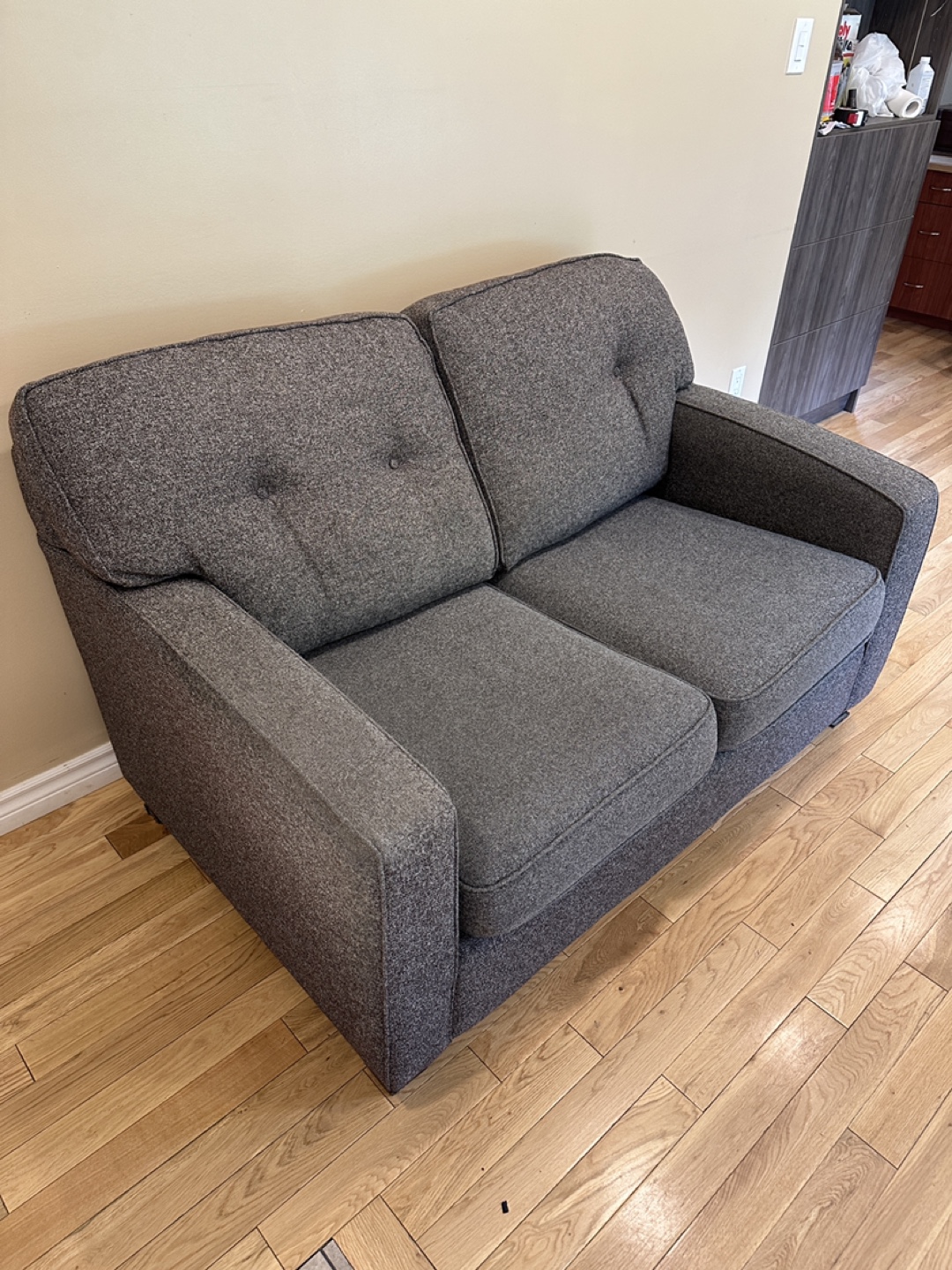Decor-Rest Furniture Grey Love seat (CAN DELIVER) - photo 3