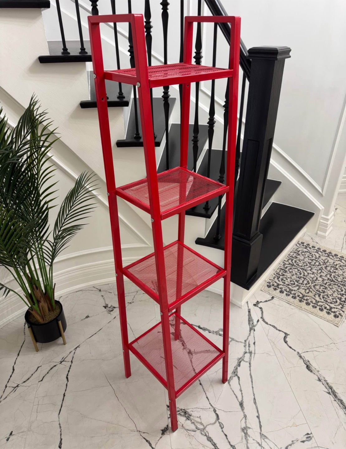 Red IKEA Lerbeeg shelf unit - photo 3