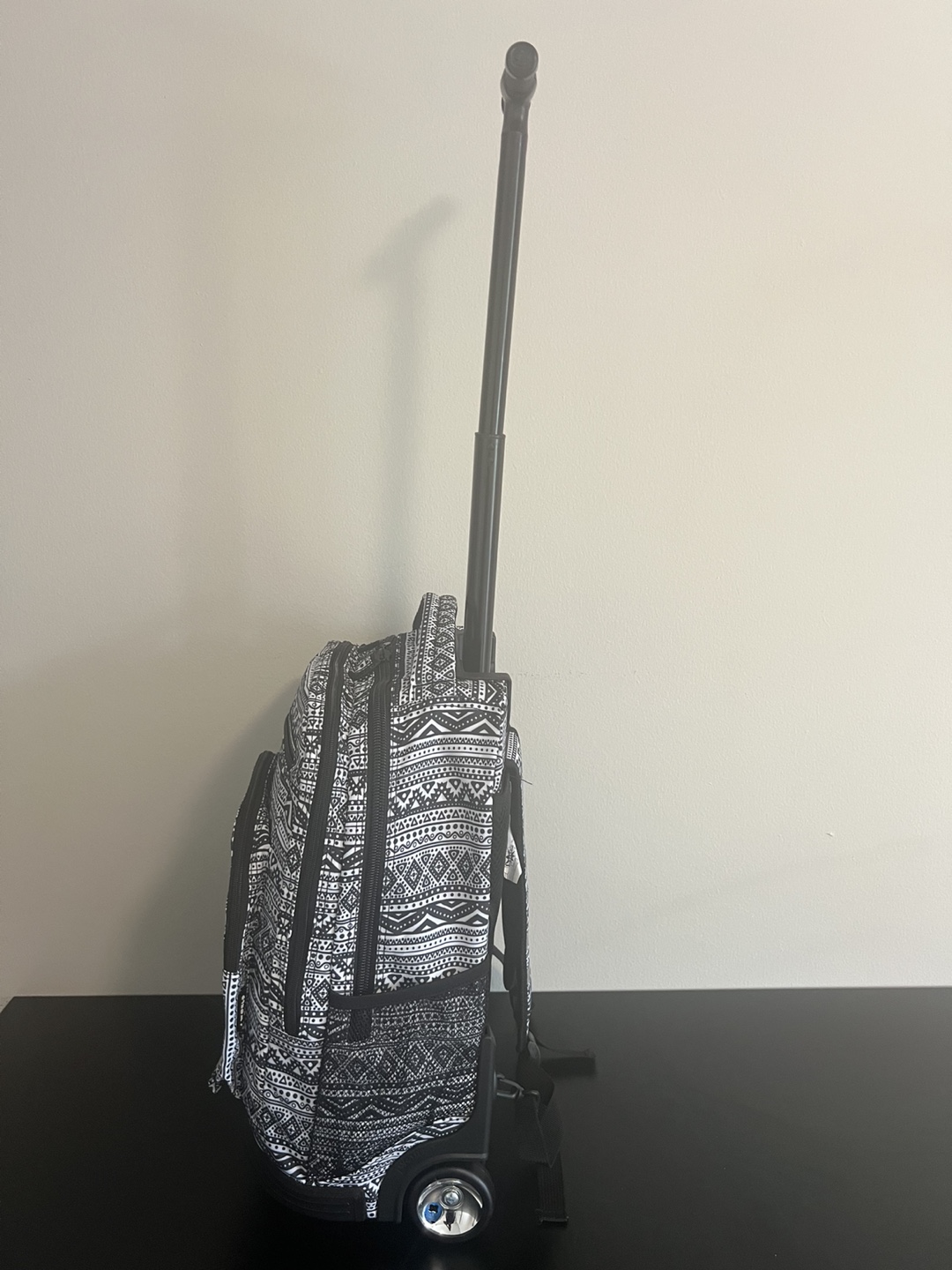 J World Rolling Backpack - Black and White Pattern - photo 3