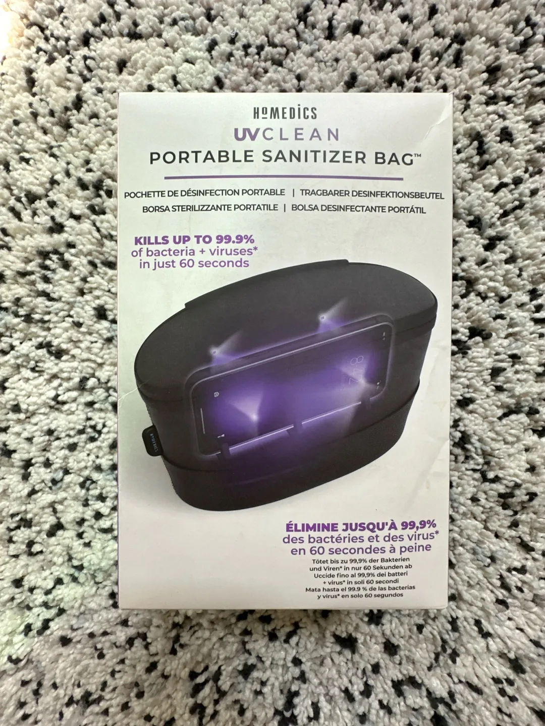 HoMedics Rechargeable UV Portable Sanitizer Case thumbnail