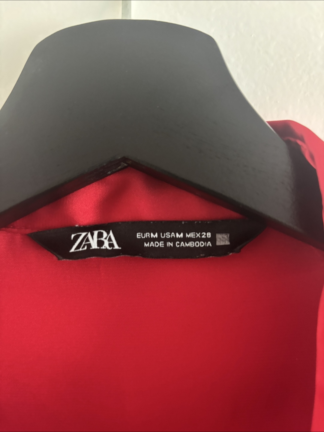 Zara Red Button-Down Blouse - Size M - photo 2