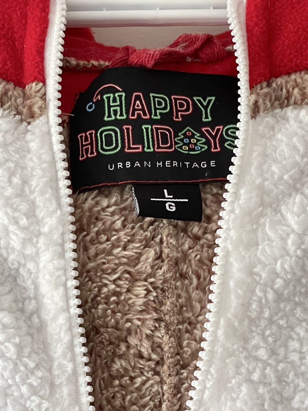 Urban Heritage Happy Holidays Reindeer Onesie - L - photo 4