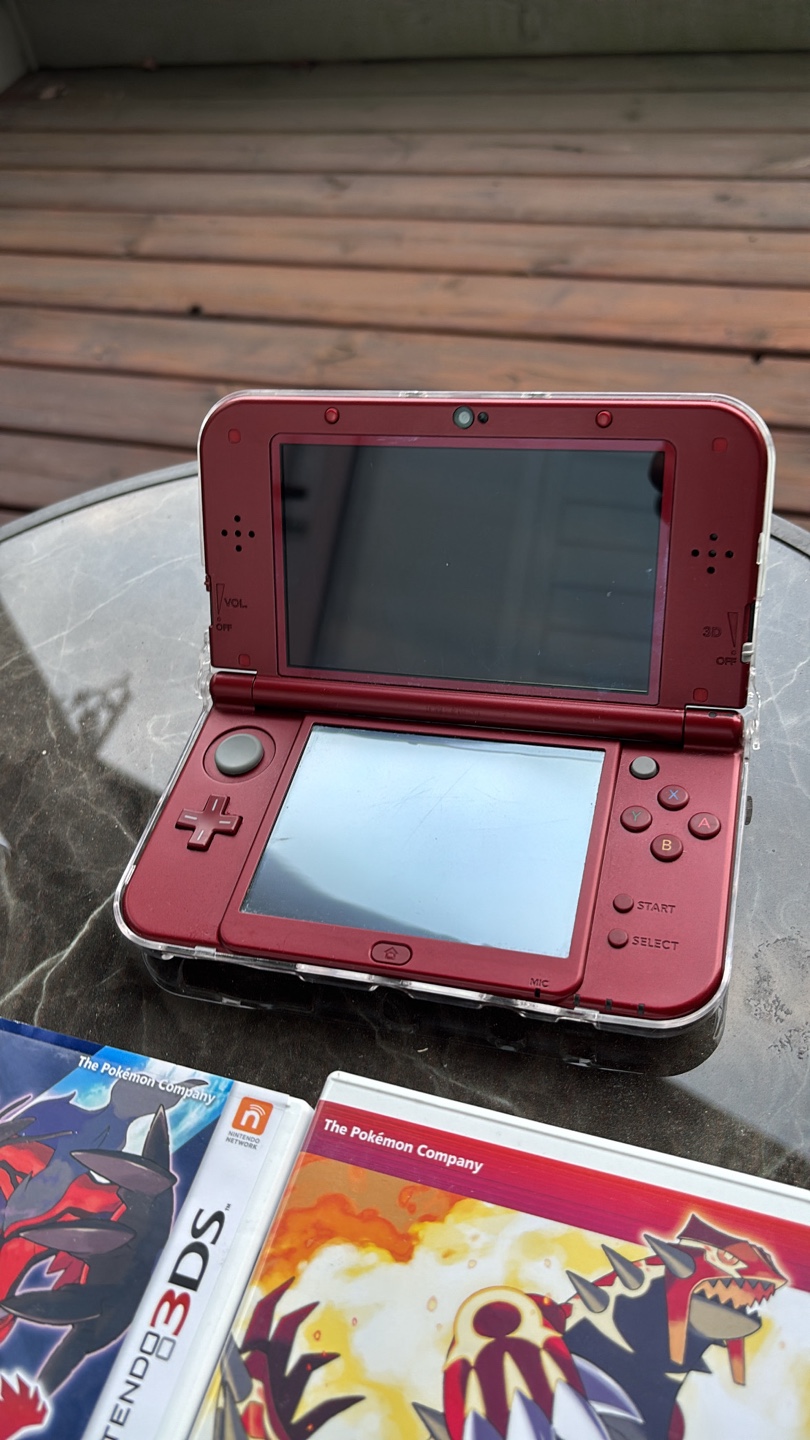 New Nintendo 3DS XL Red + Games - photo 2
