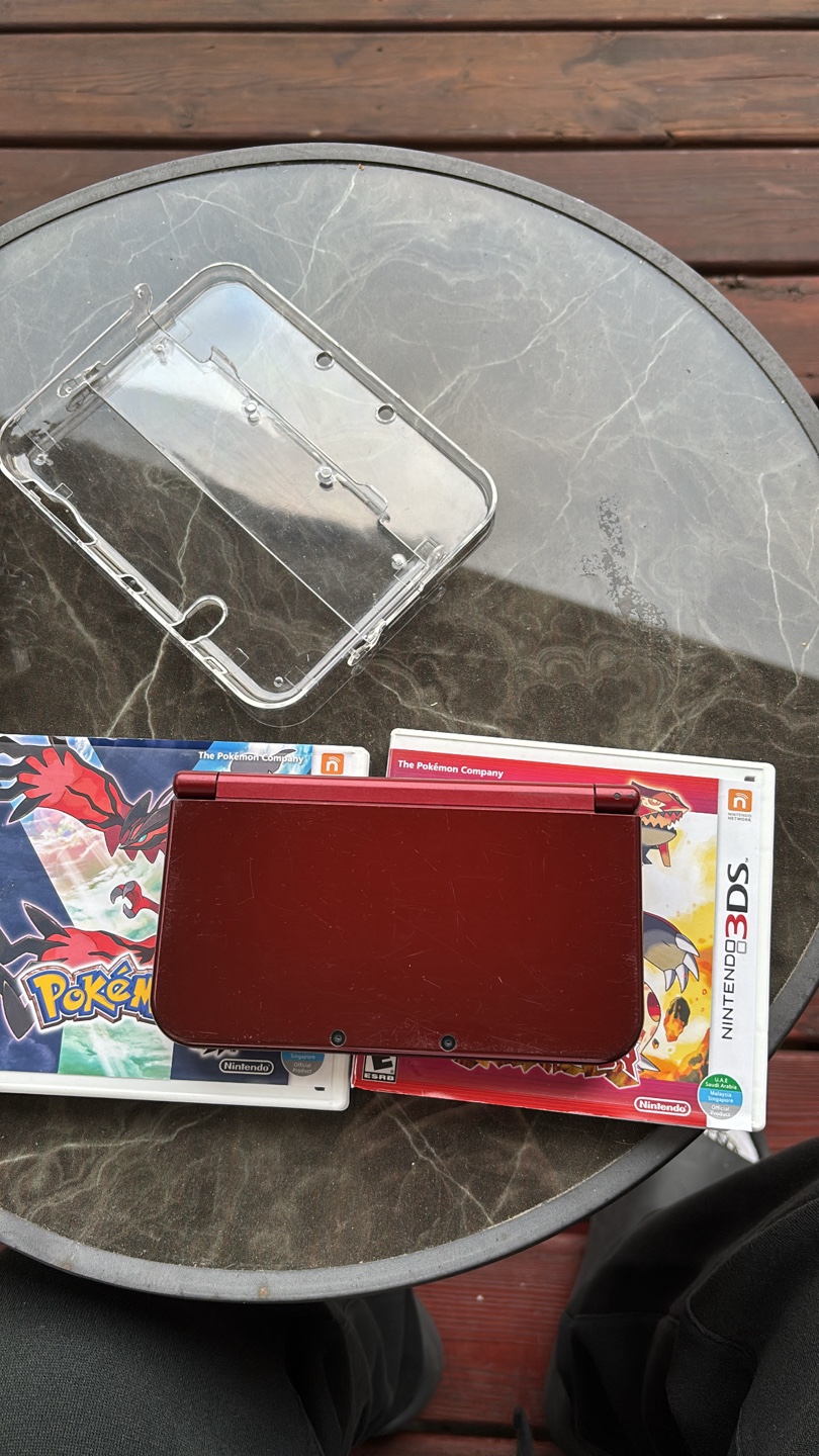 New Nintendo 3DS XL Red + Games - photo 3