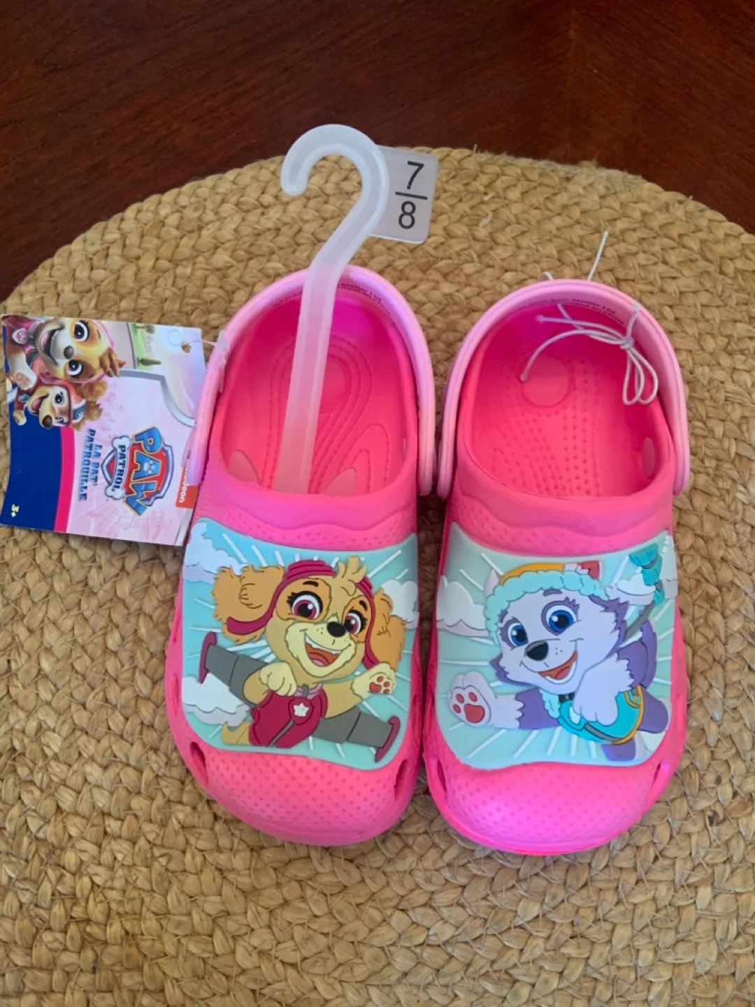 New Paw Patrol Pink Clogs - Size 7/8 image indicator(2)