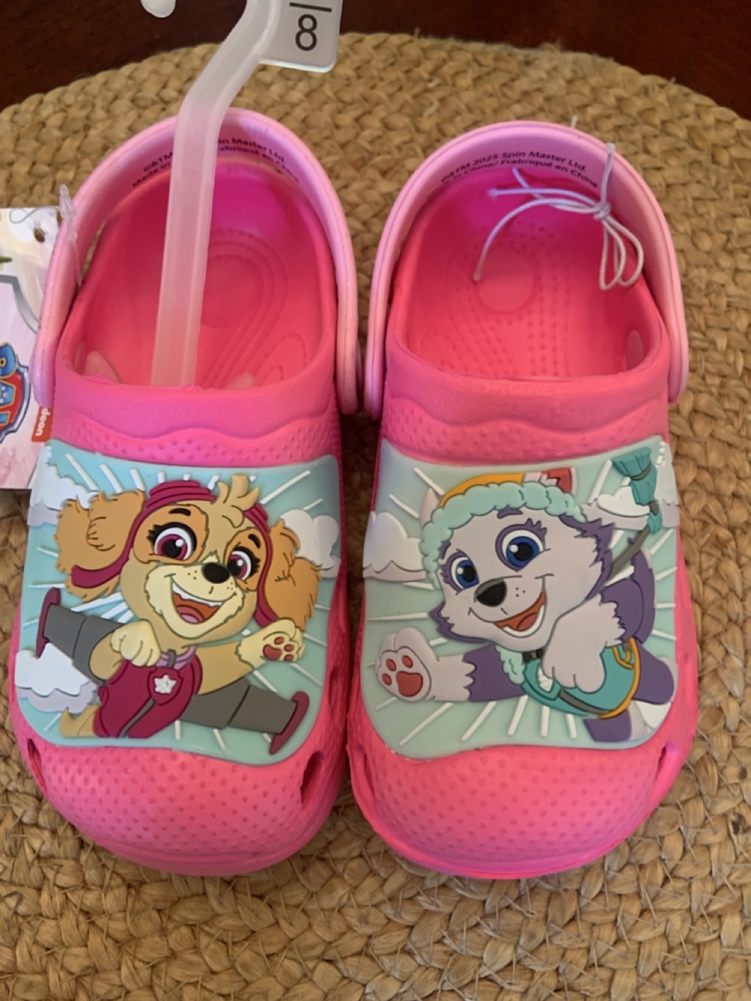 New Paw Patrol Pink Clogs - Size 7/8