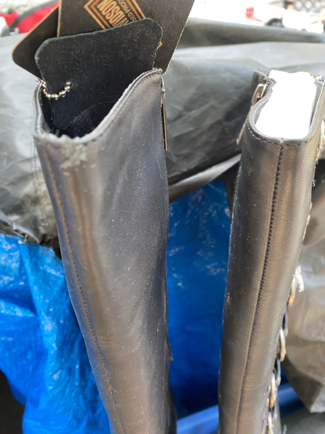 Harley Davidson Black Leather Boots - Size 8 image indicator(5)