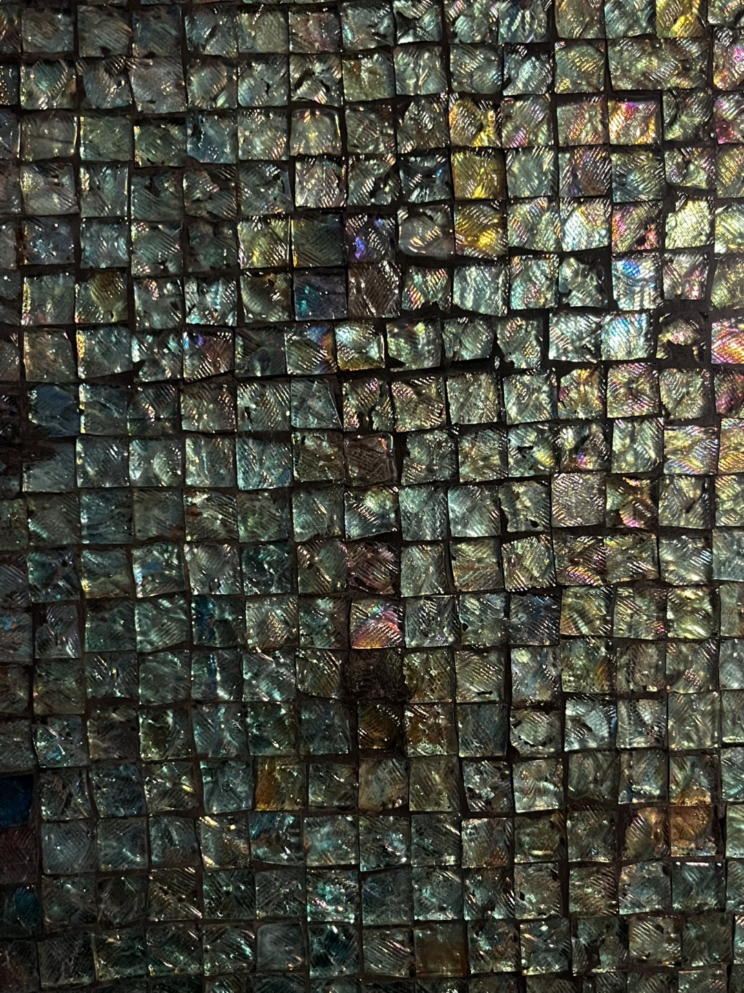 Mosaic Tile Framed Wall Mirror Green - photo 2