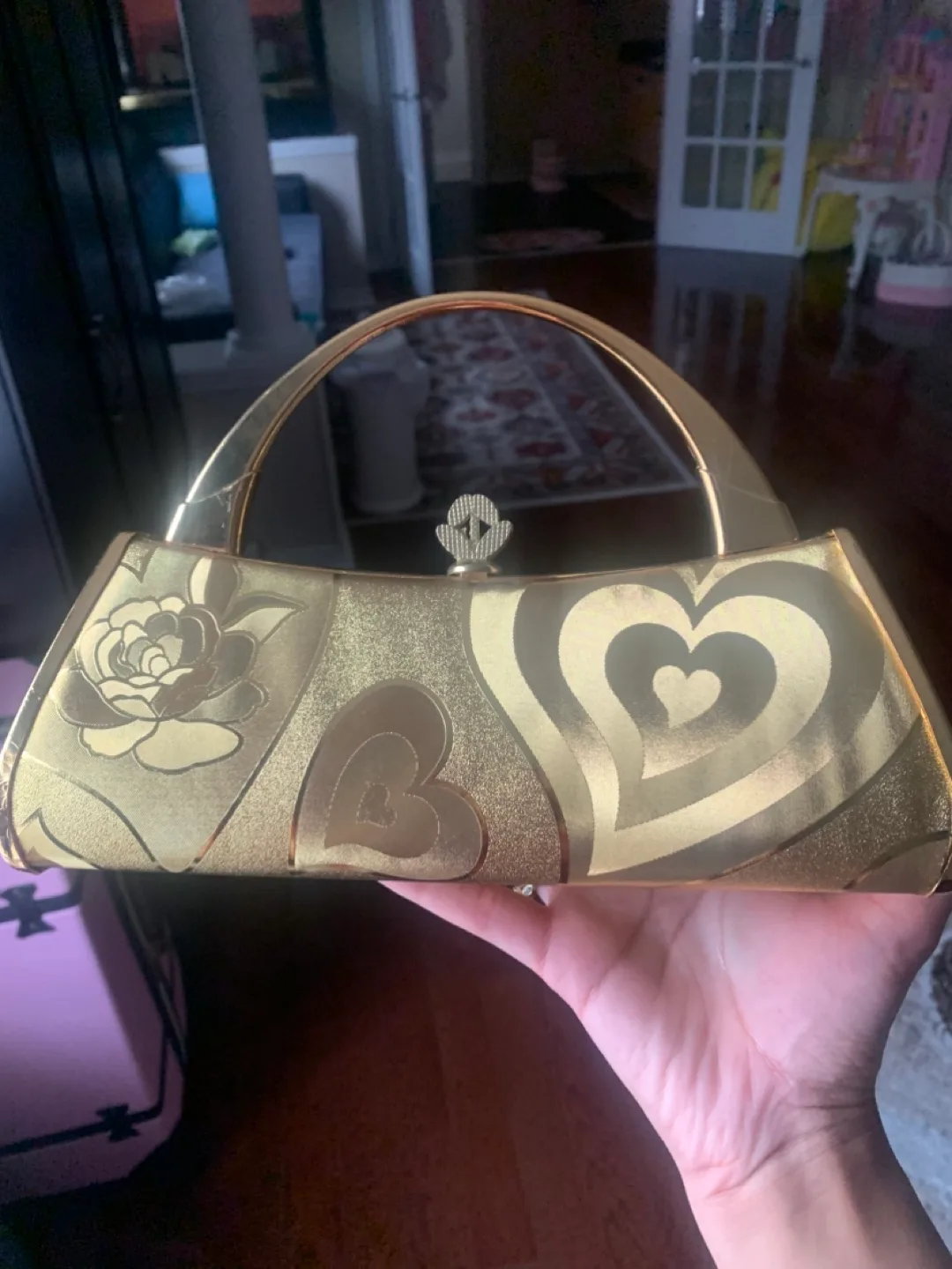 Gold Floral Evening Bag image indicator(2)