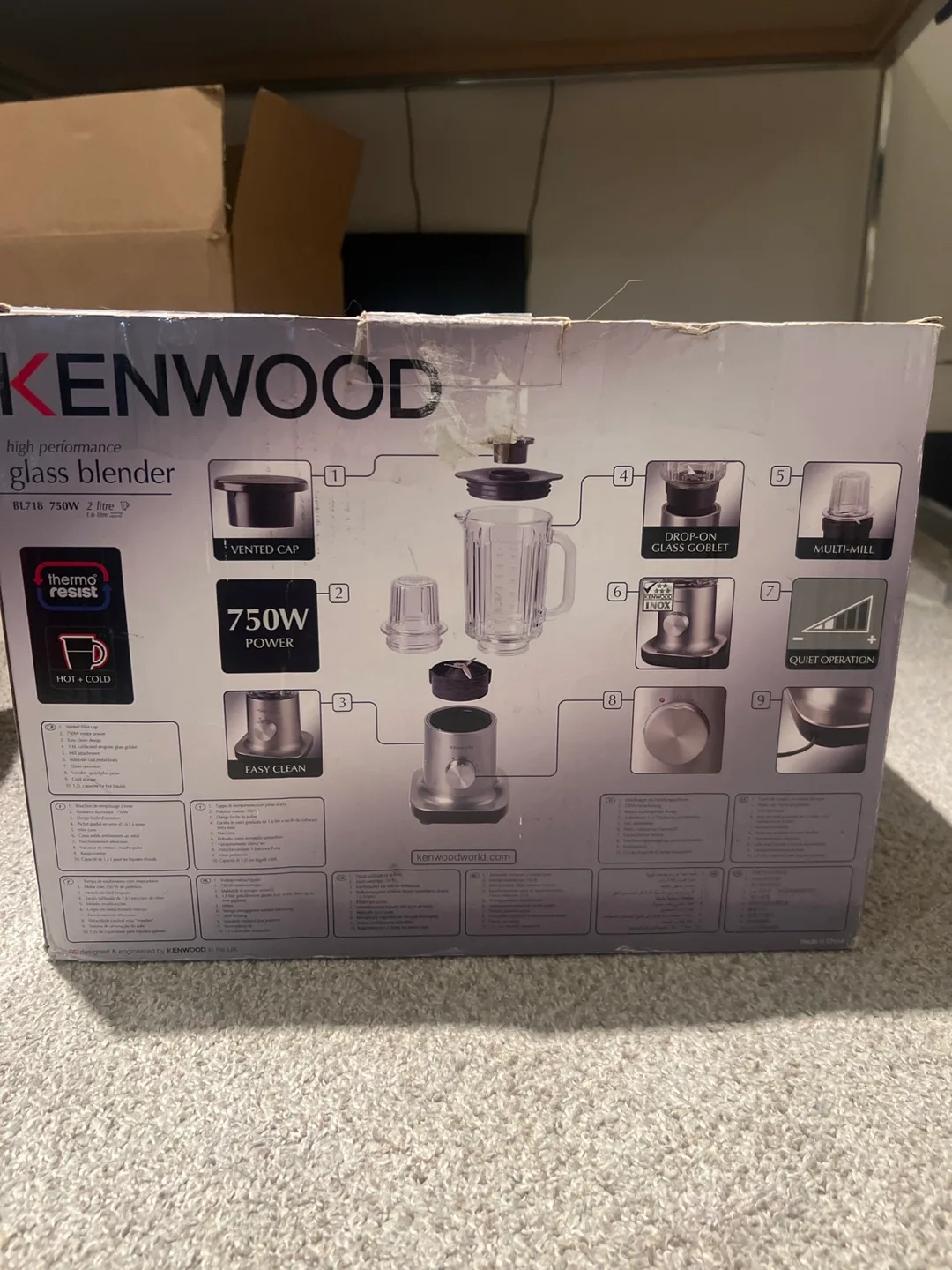 Kenwood High Performance Glass Blender BL718 thumbnail