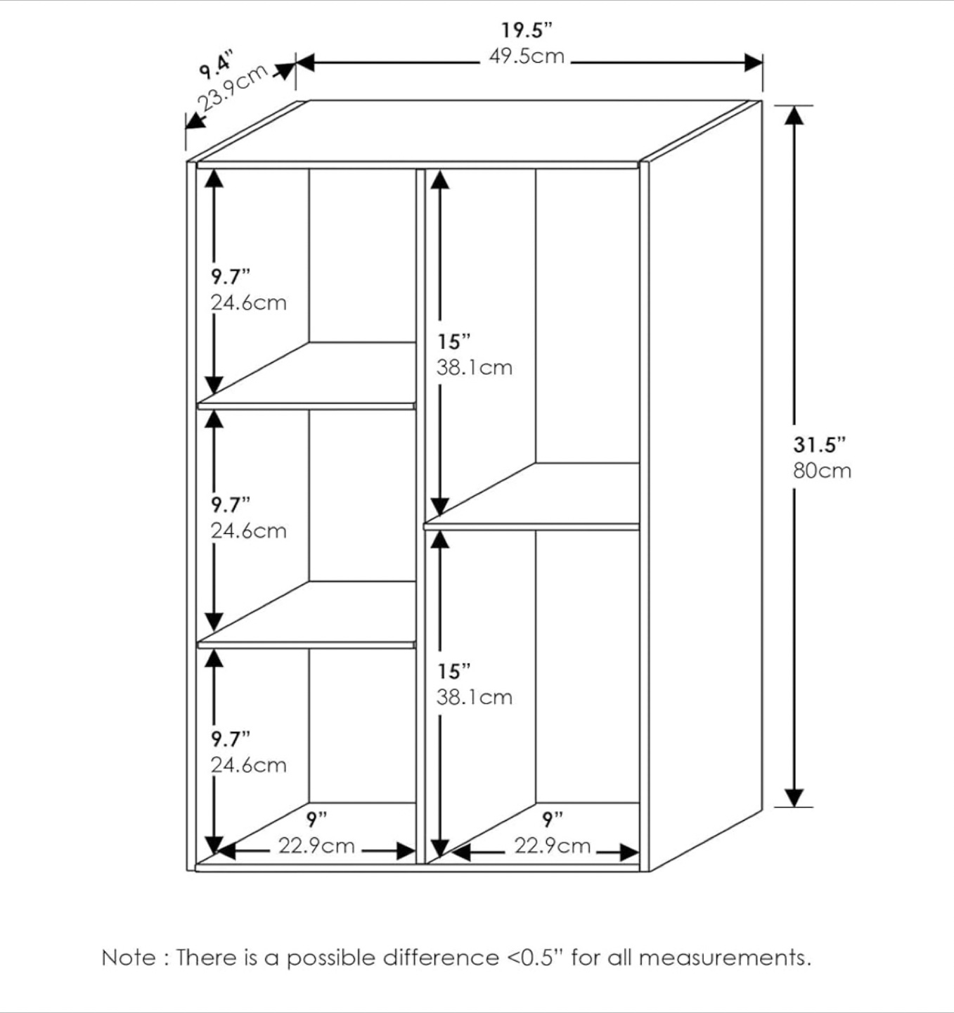 White Bookshelf Storage Organizer - photo 3