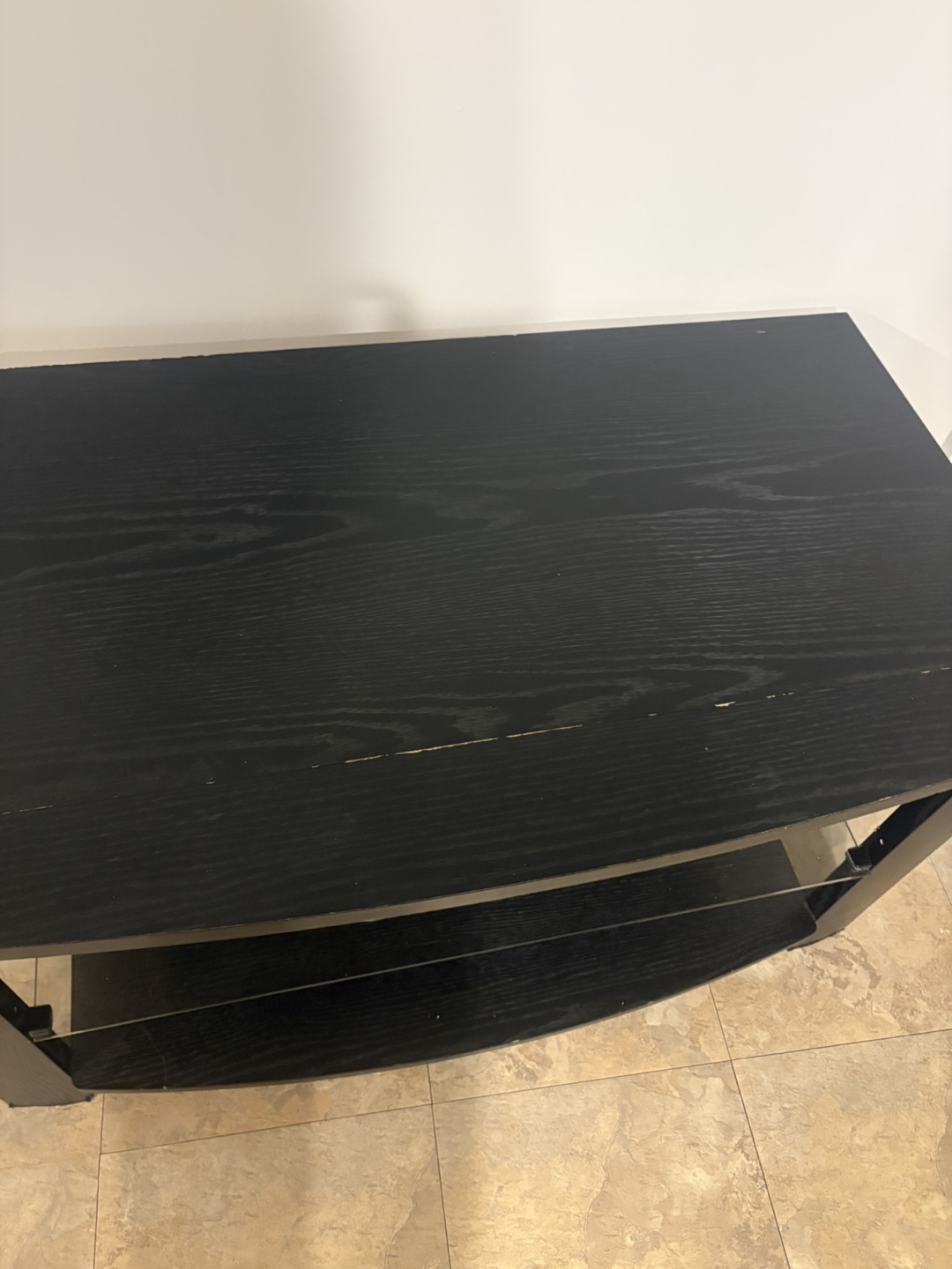 Black tv stand