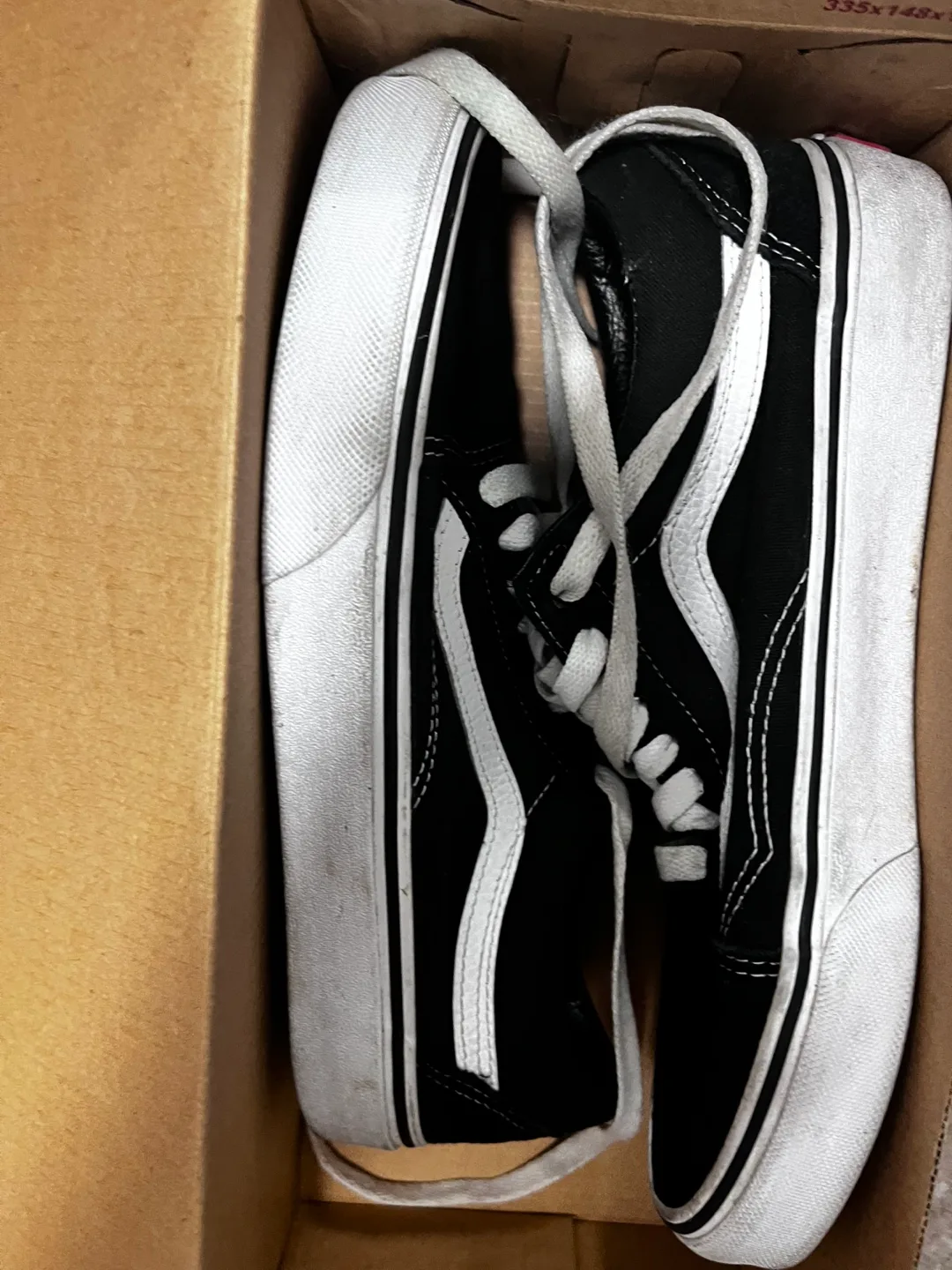 Vans Old Skool Low Black/White, Men's US 10 thumbnail