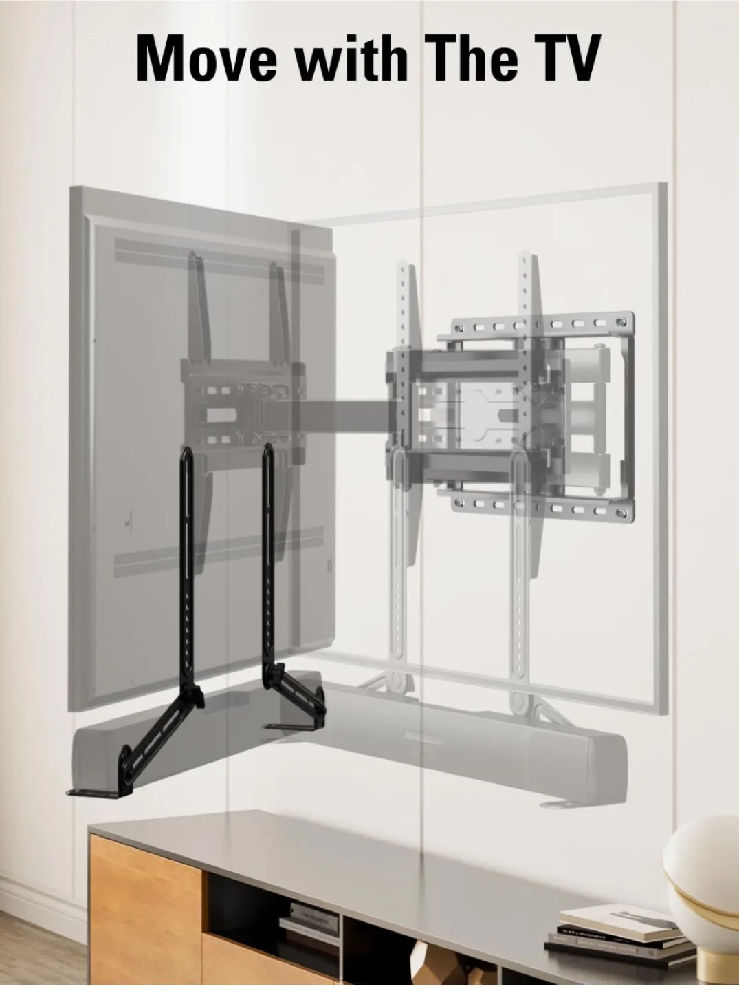 Sturdy! New Tv Soundbar Mount. image indicator(7)