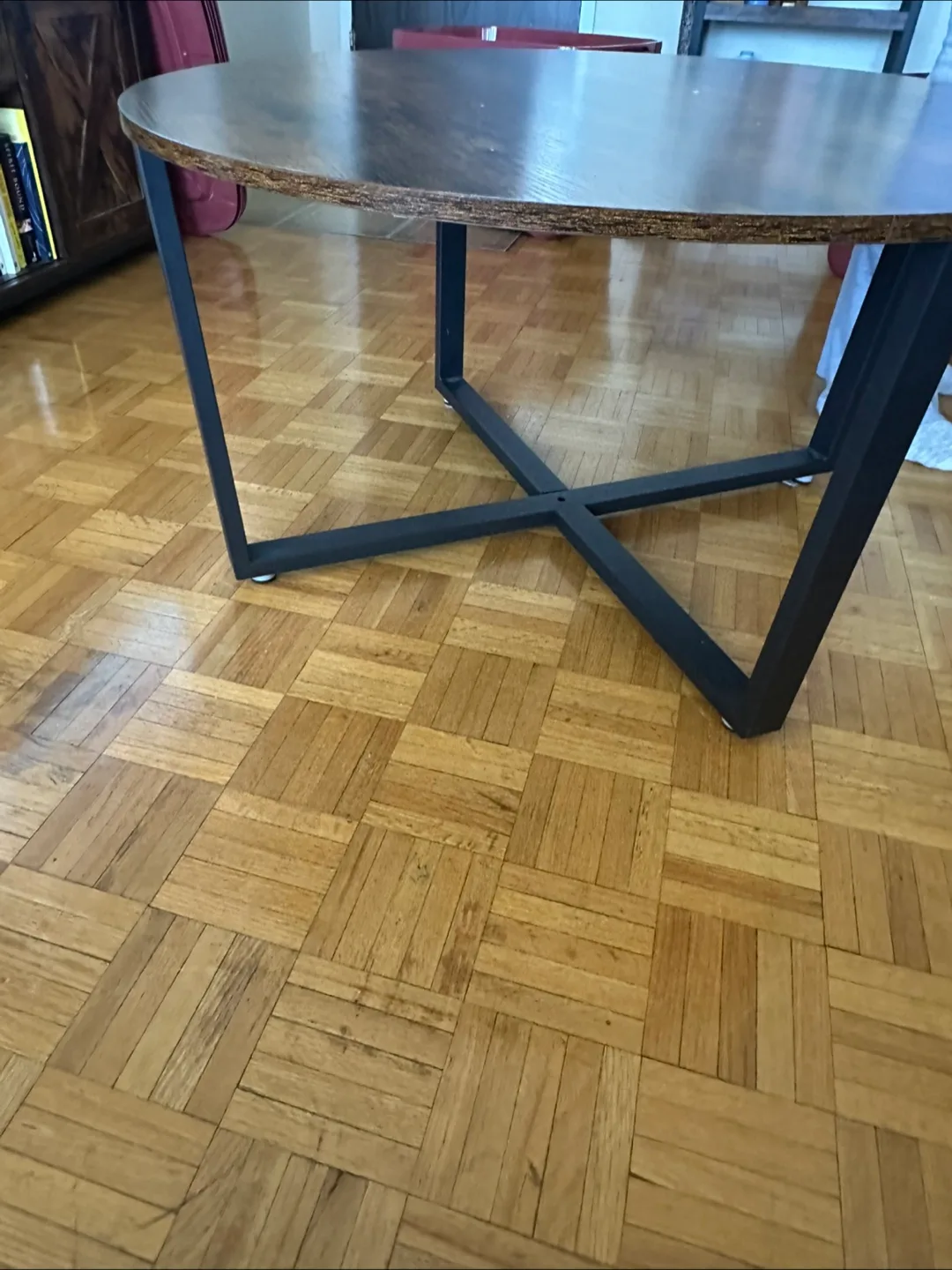 Round Coffee Table - Wood & Metal image indicator(2)