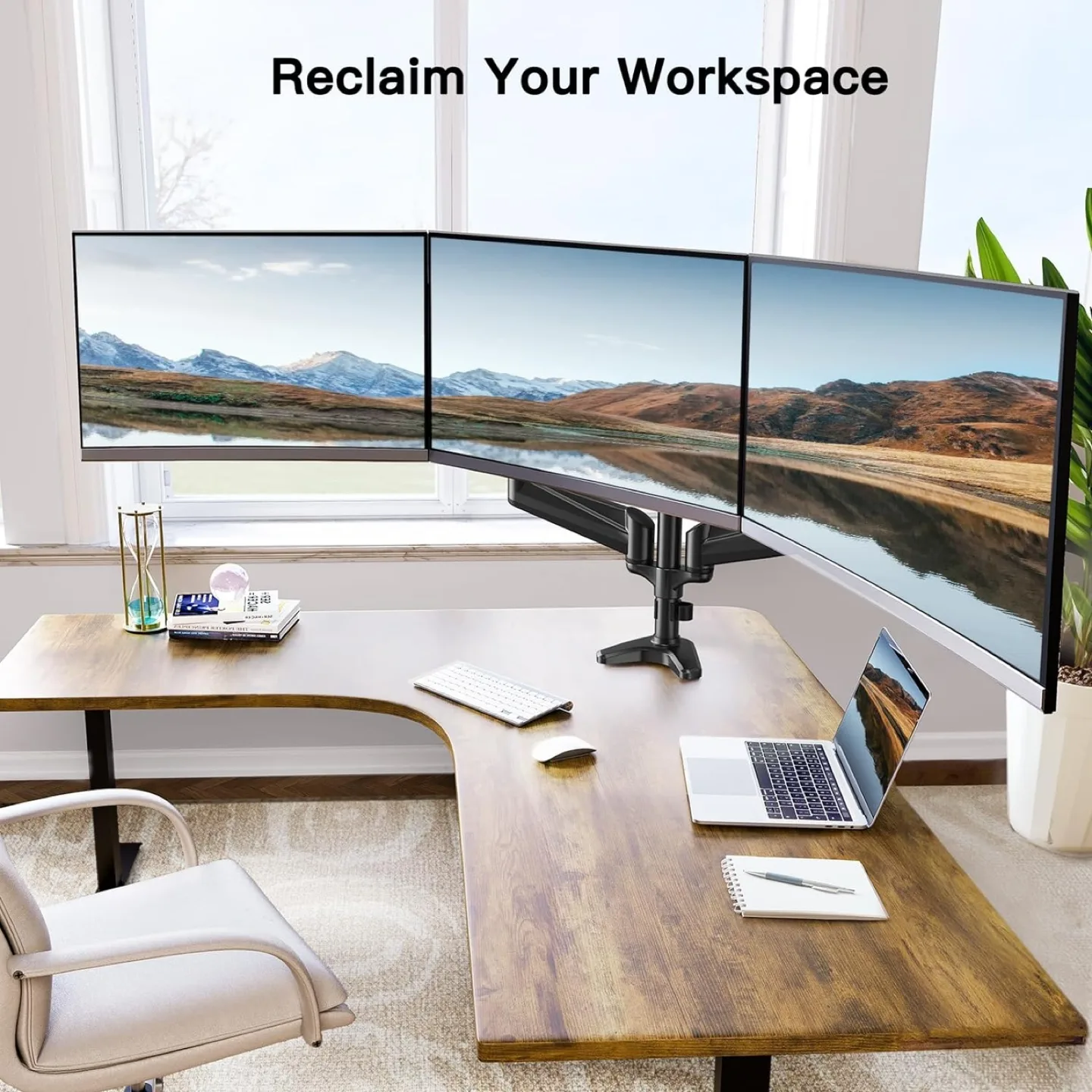 Triple Monitor Stand image indicator(2)