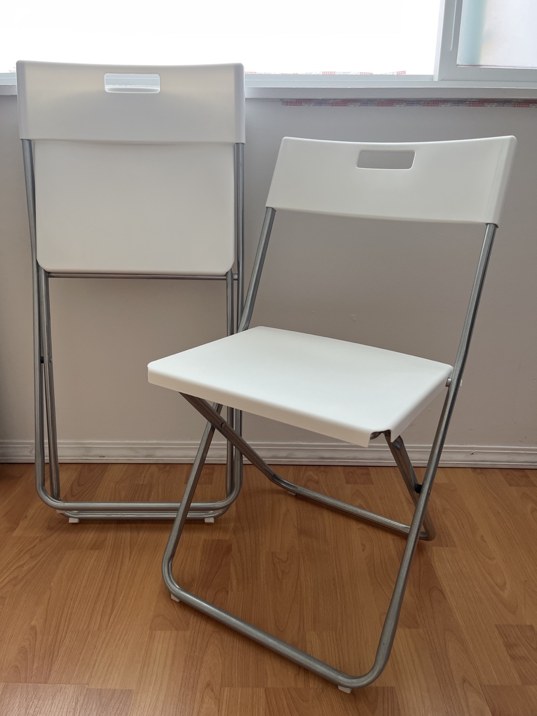 IKEA White Folding Chair