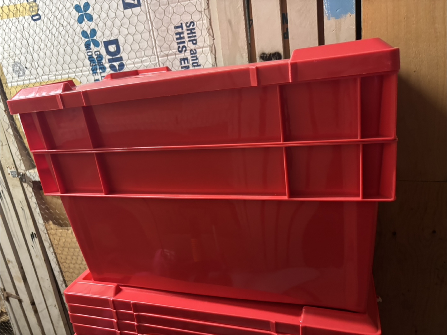 Red Storage Totes