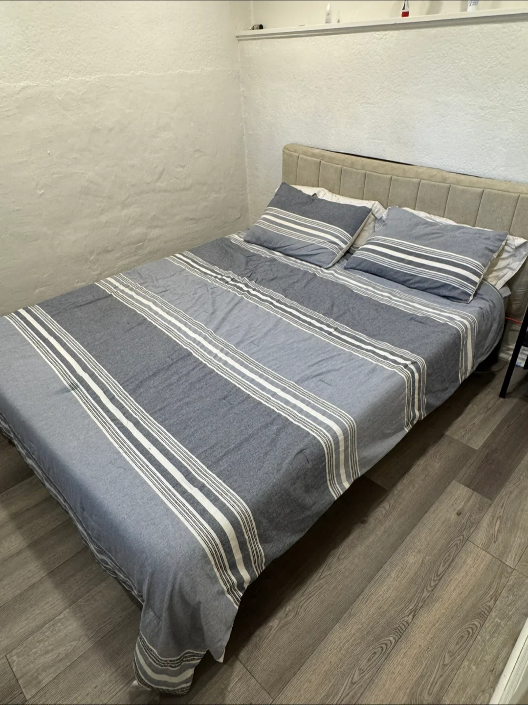 Queen Size Bed Frame + Mattress thumbnail