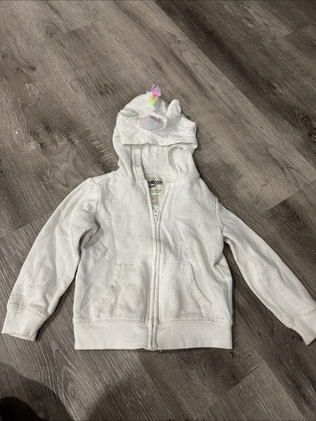 OshKosh B'gosh Unicorn Hoodie - Size 3T
