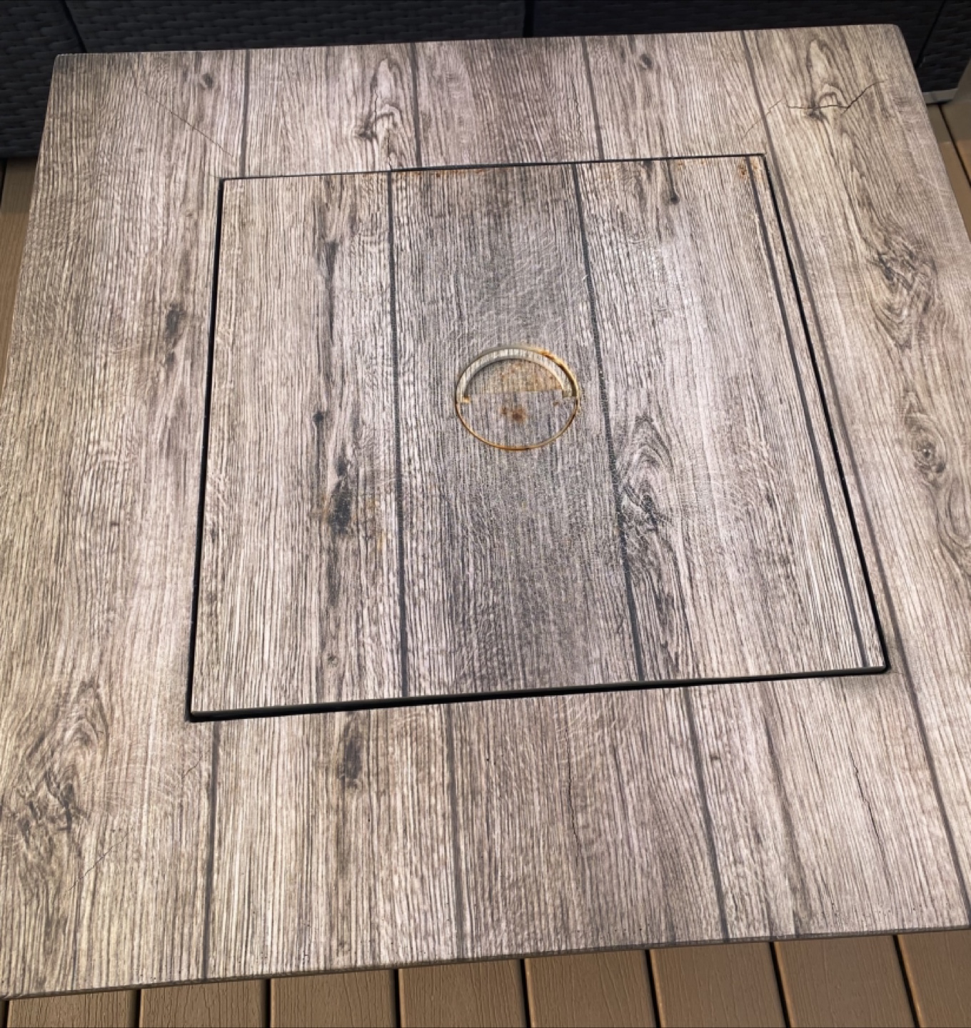 Square Gas Fire Pit Table - photo 3