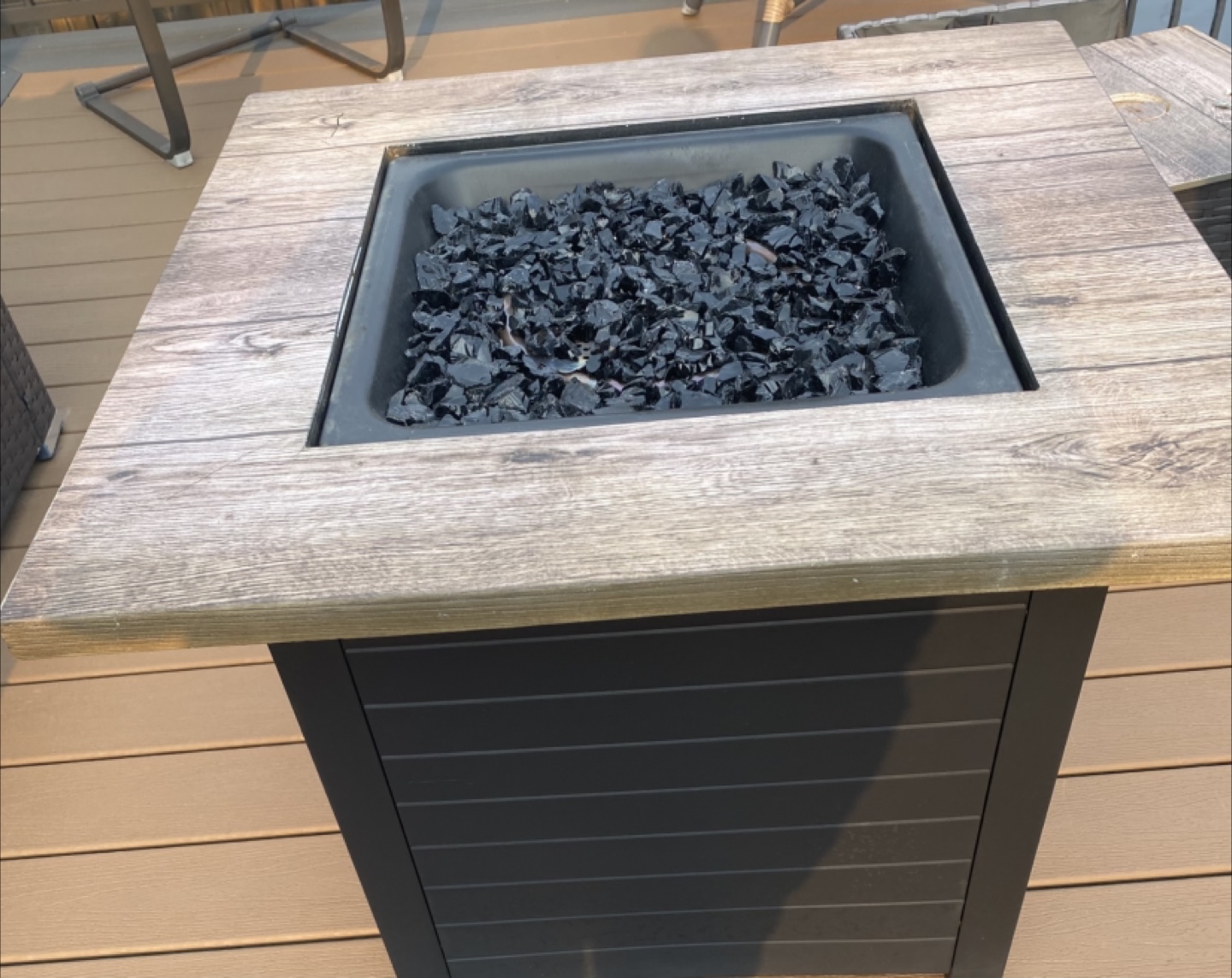 Square Gas Fire Pit Table - photo 5