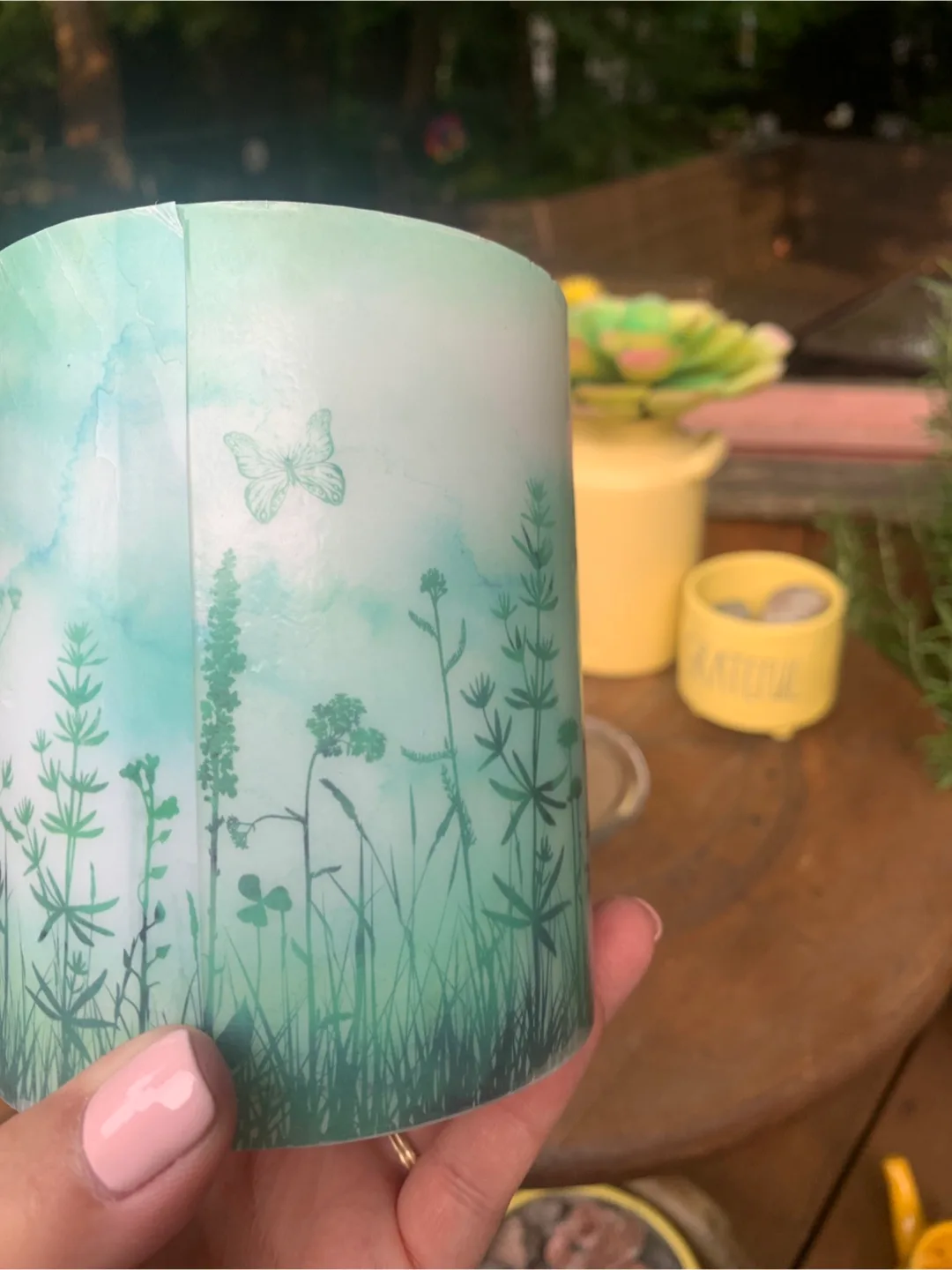 Decorative Floral Print Candle image indicator(6)