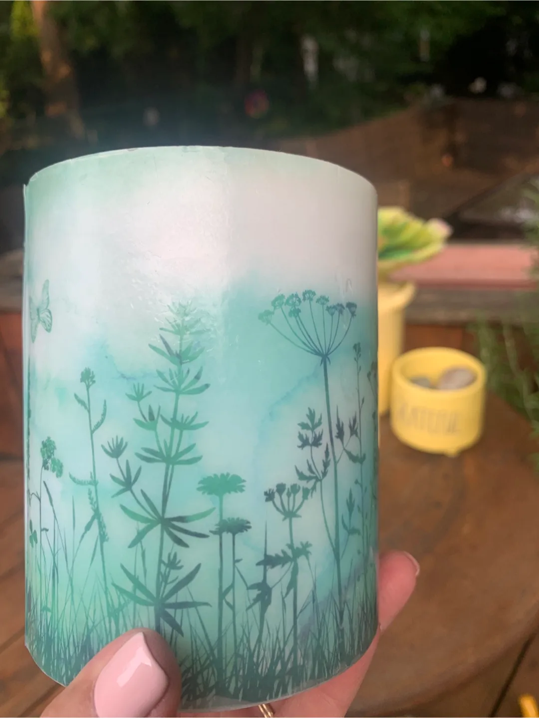 Decorative Floral Print Candle image indicator(7)