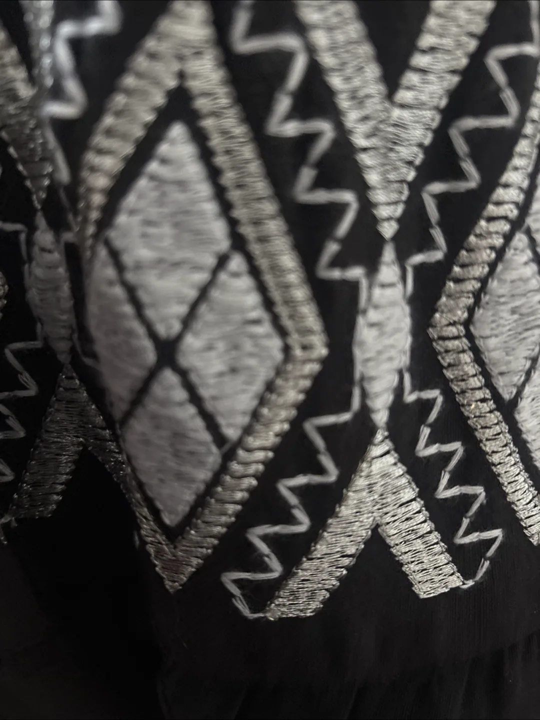 Chico's Black Embroidered Maxi  Dress - Size 1.5. New With Tags image indicator(9)