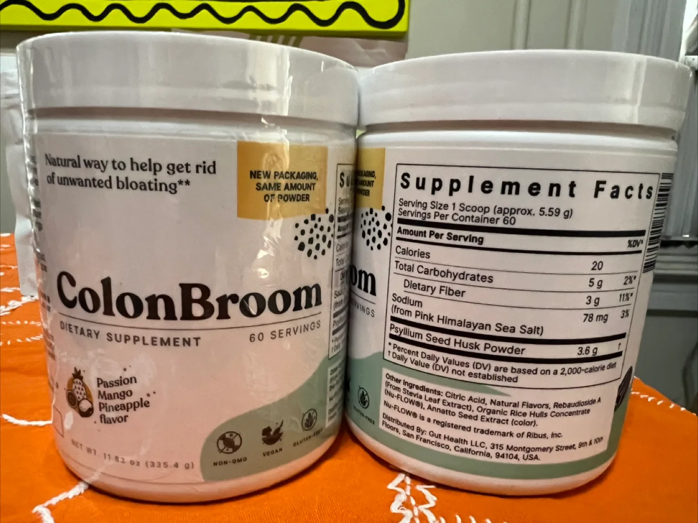 ColonBroom Dietary Supplement - Passion Mango Pineapple Flavor thumbnail