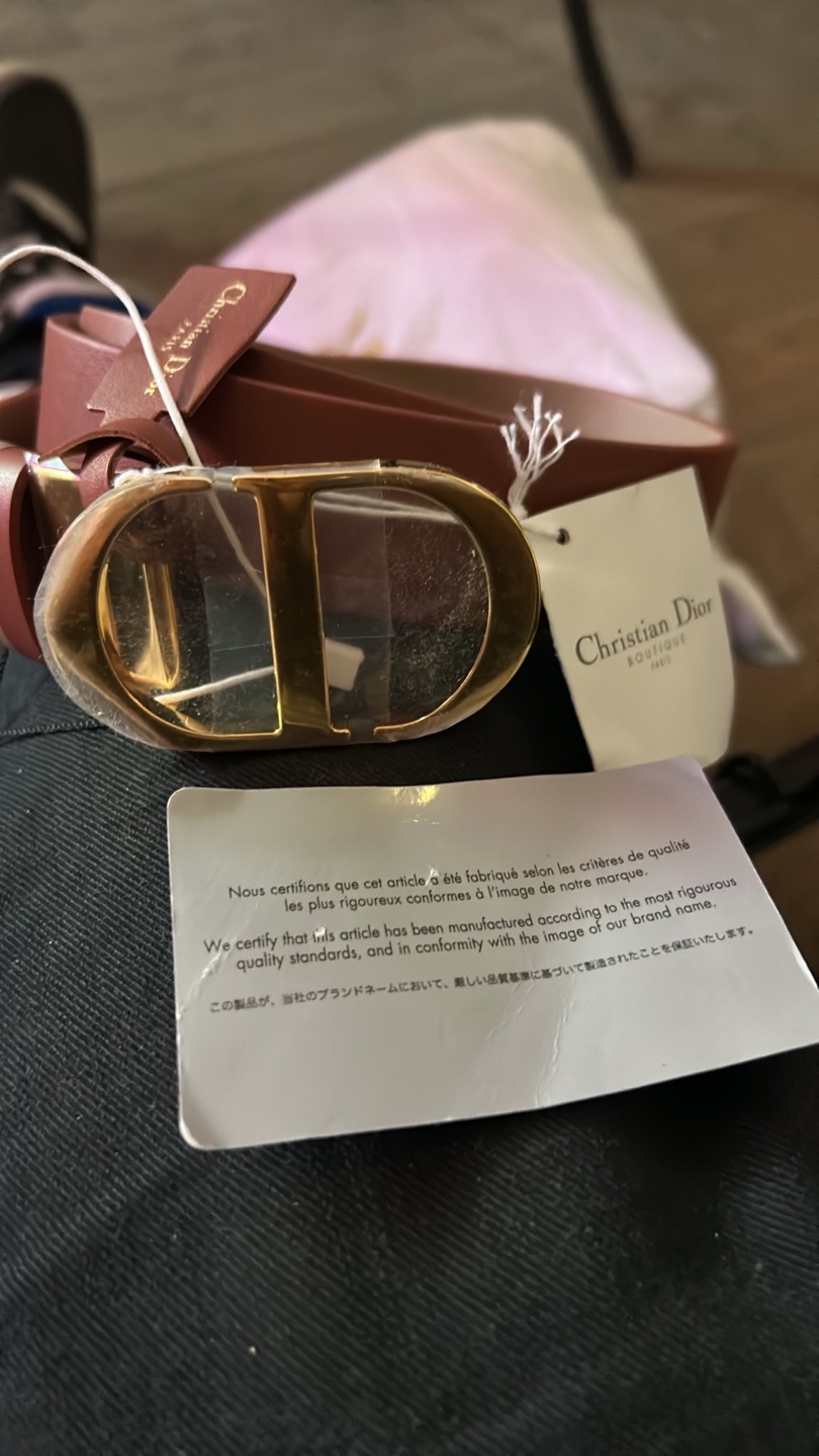 Christian Dior 30 Montaigne Reversible Belt