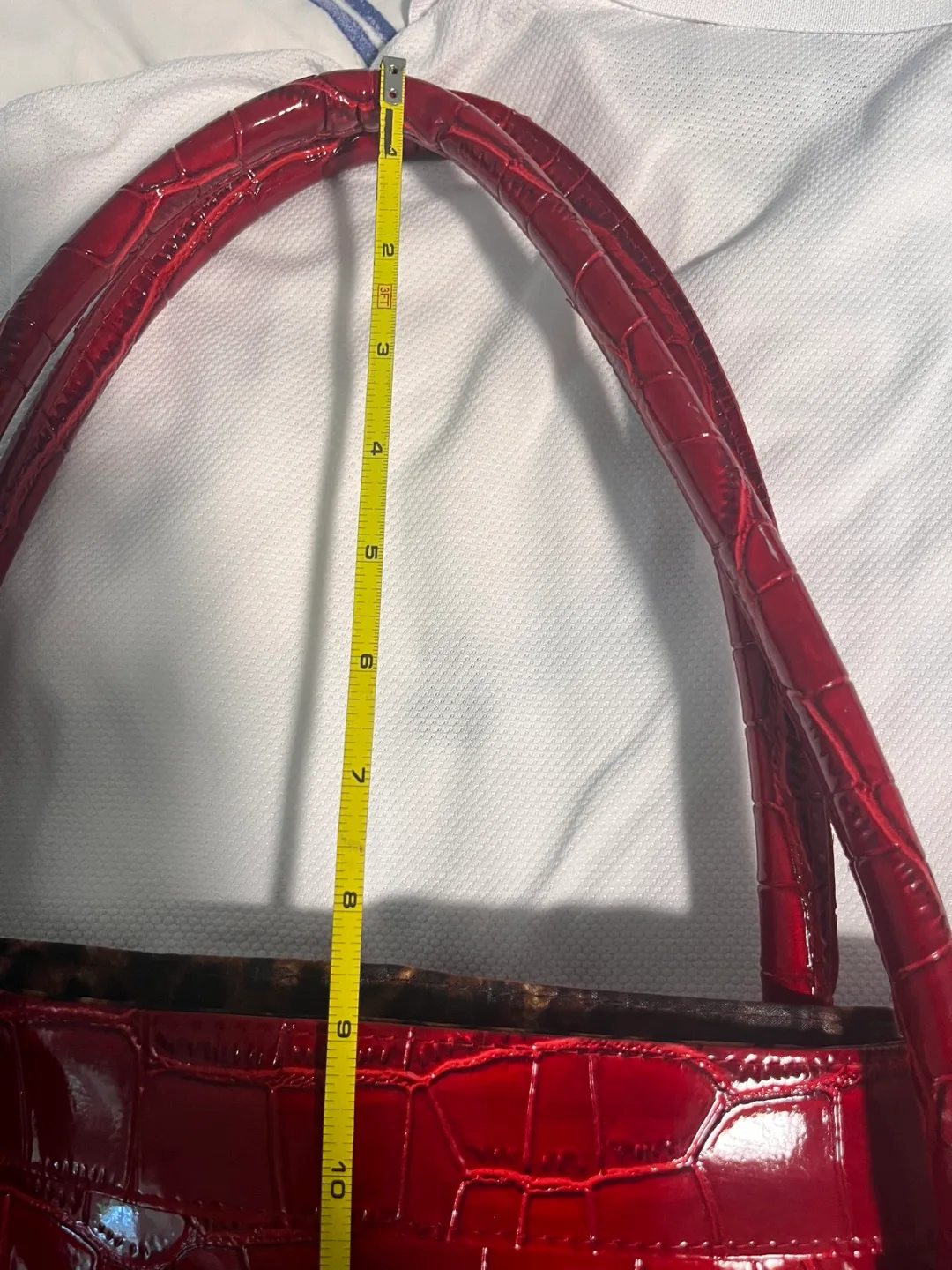 Red Croc Embossed Tote Bag image indicator(6)