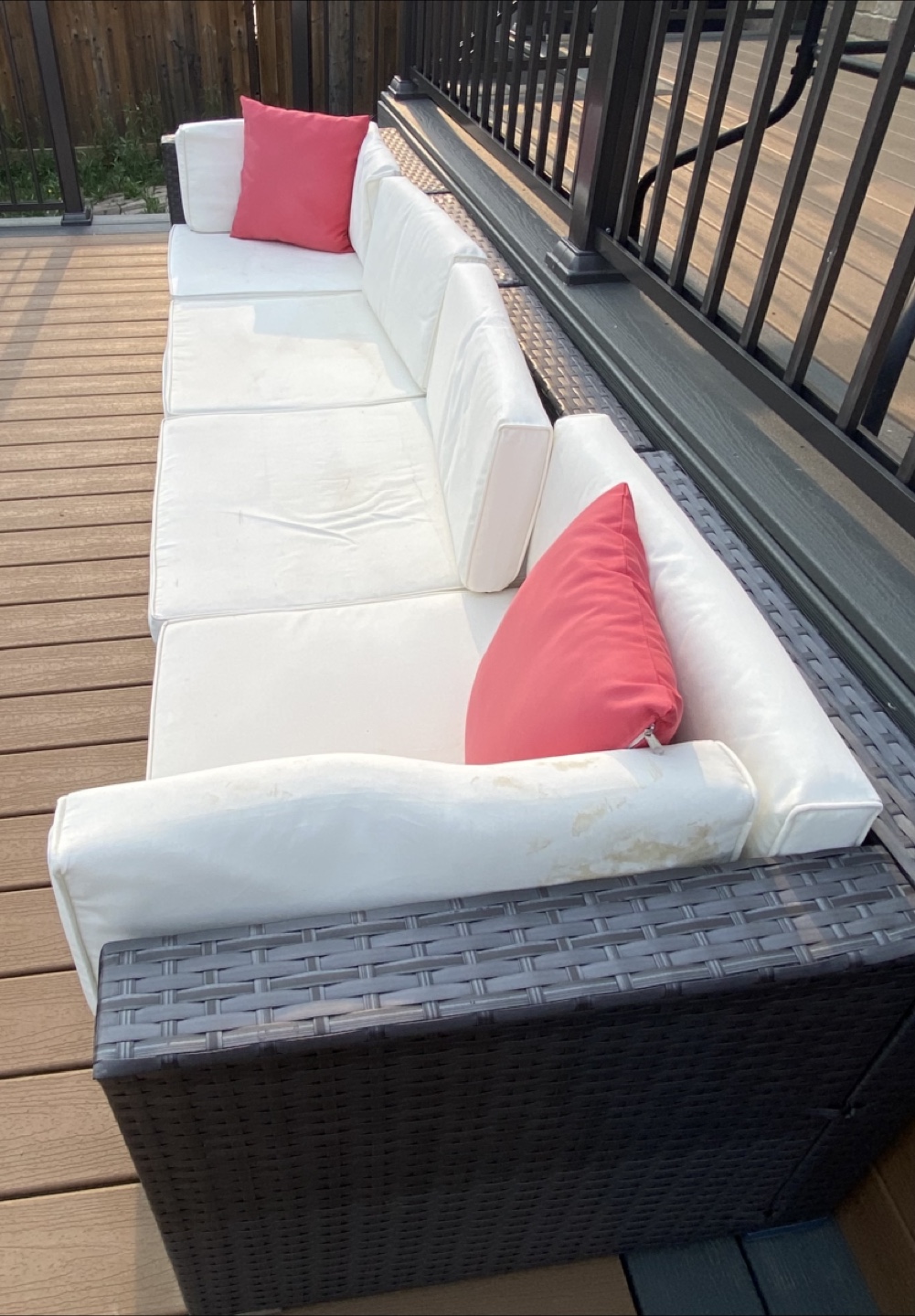 6-Seater Outdoor Wicker Patio Set - photo 2