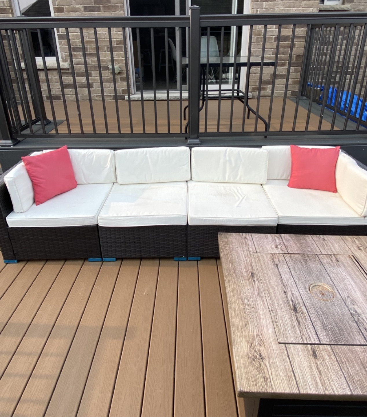 6-Seater Outdoor Wicker Patio Set