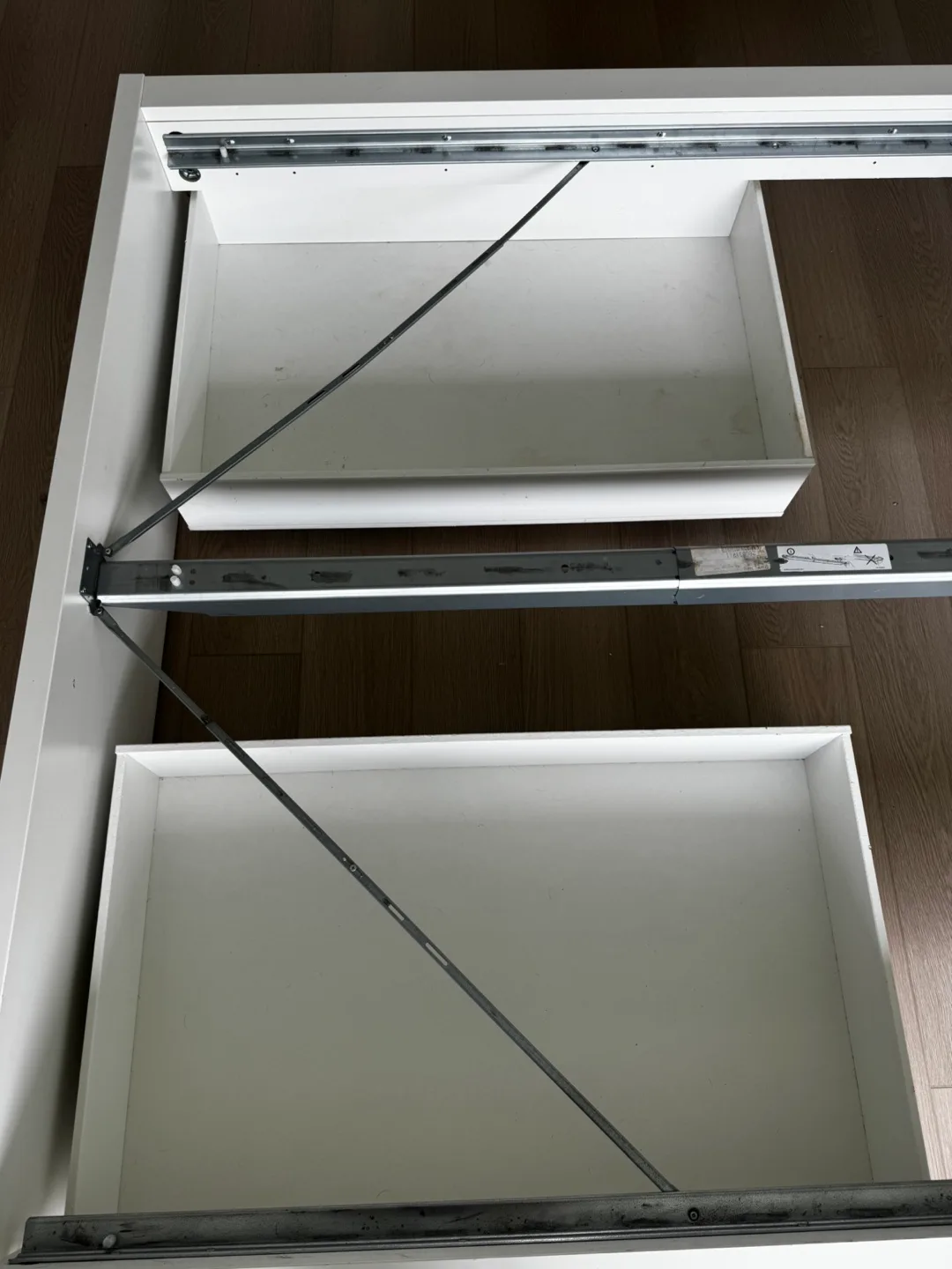 Queen IKEA Malm White Bed Frame with Storage Drawers image indicator(4)