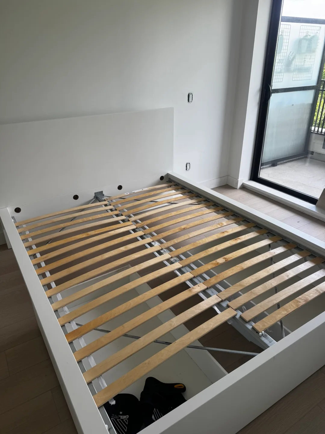 Queen IKEA Malm White Bed Frame with Storage Drawers image indicator(7)