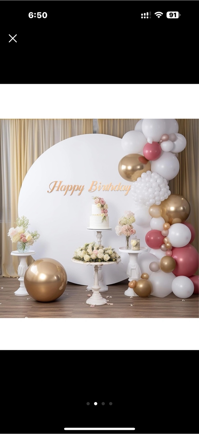 Metal Frame with Backdrop Cover - photo 3