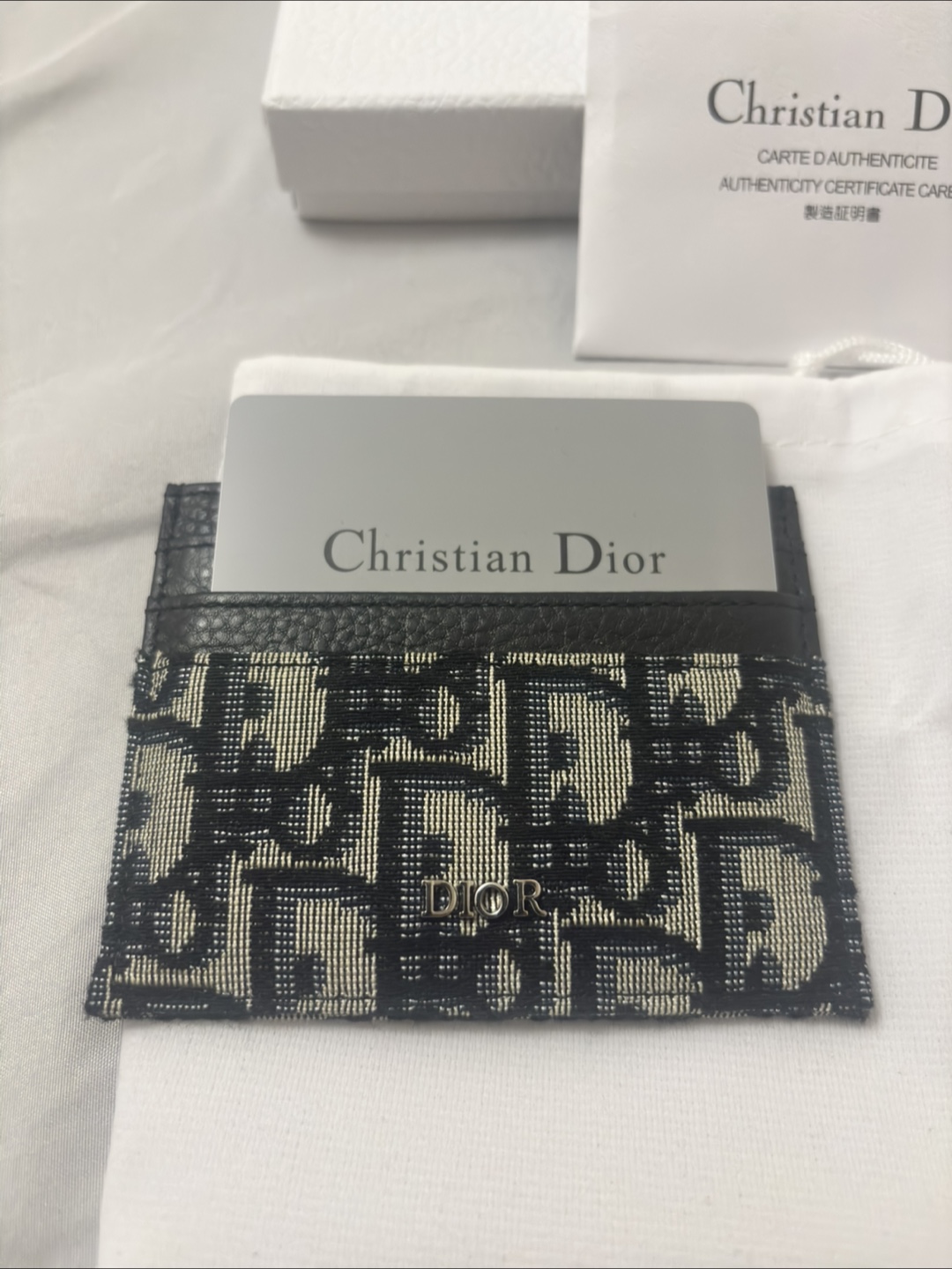 Christian Dior Card Holder - Black