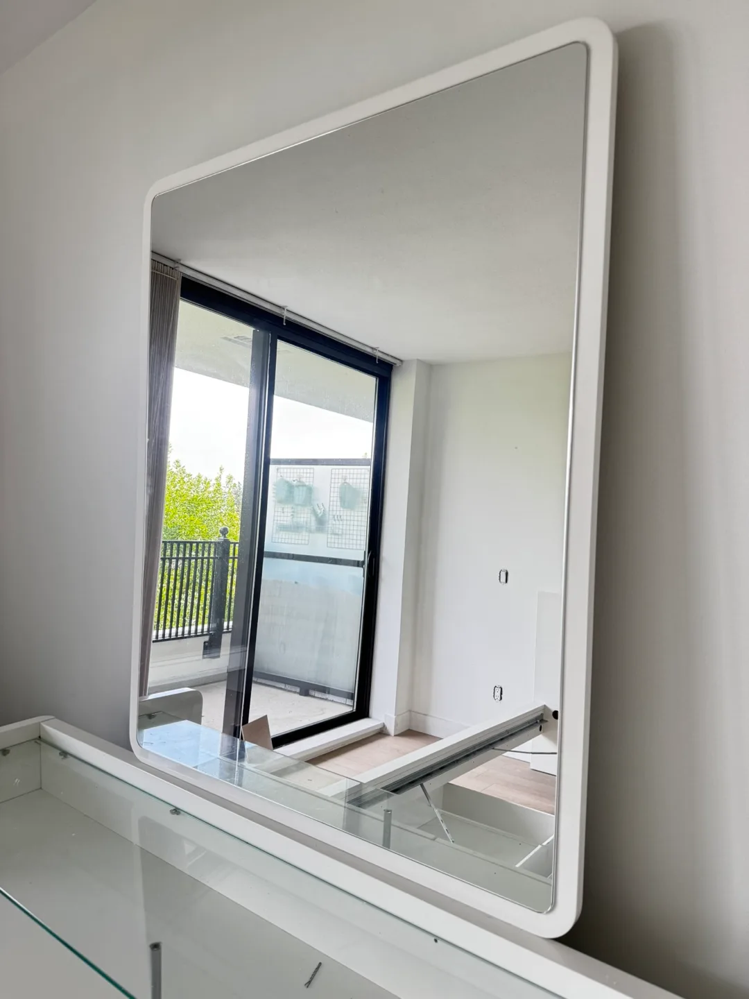 White Dresser with Framed Mirror - Great Condition image indicator(4)