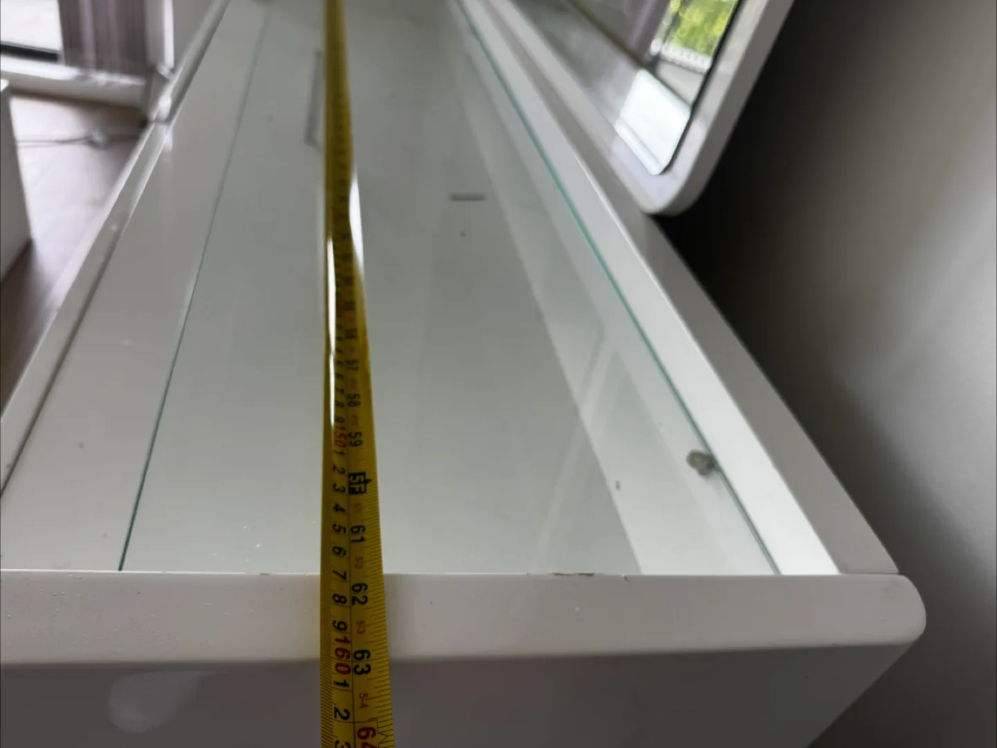 White Dresser with Framed Mirror - Great Condition image indicator(7)