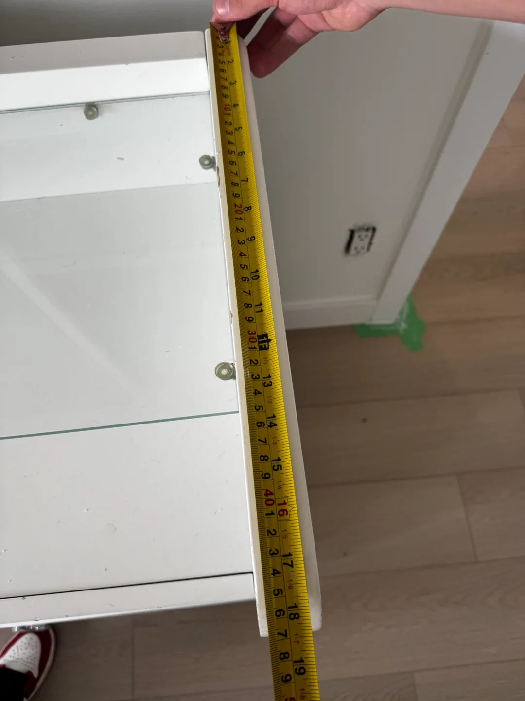 White Dresser with Framed Mirror - Great Condition image indicator(8)