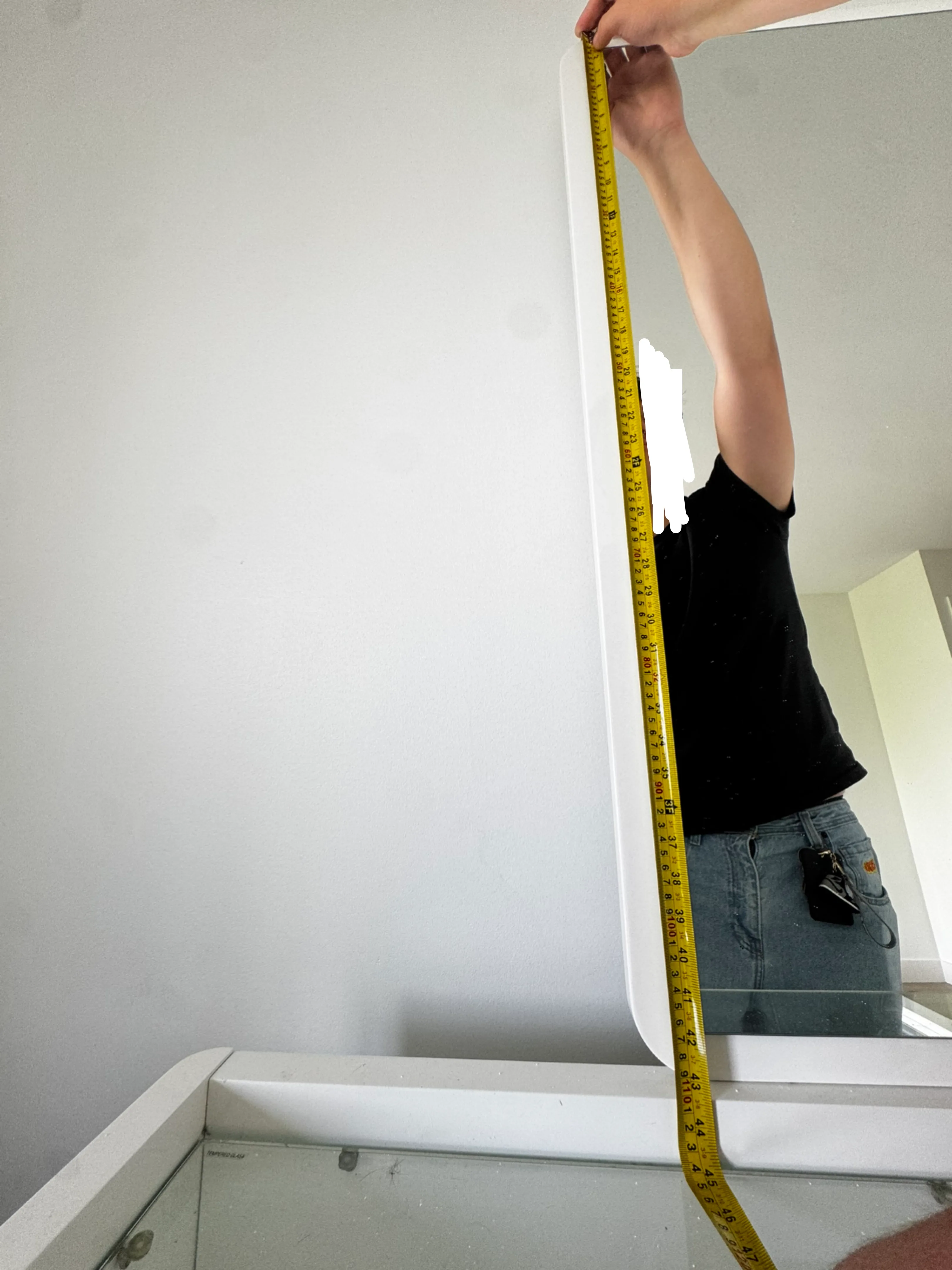 White Dresser with Framed Mirror - Great Condition image indicator(10)