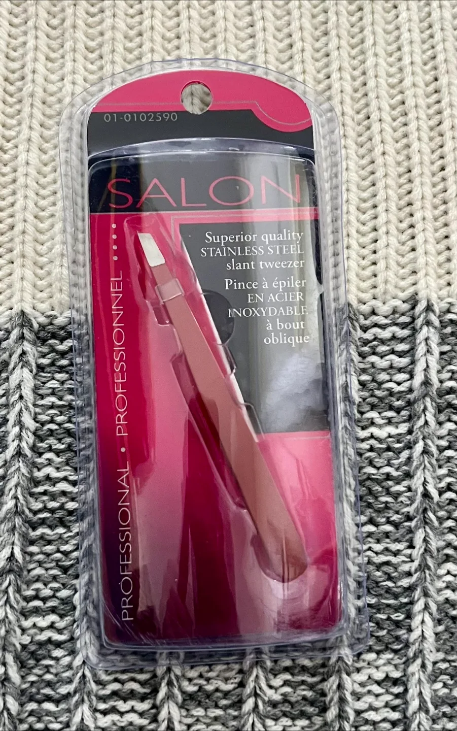 Salon Professional Stainless Steel Slant Tweezer thumbnail